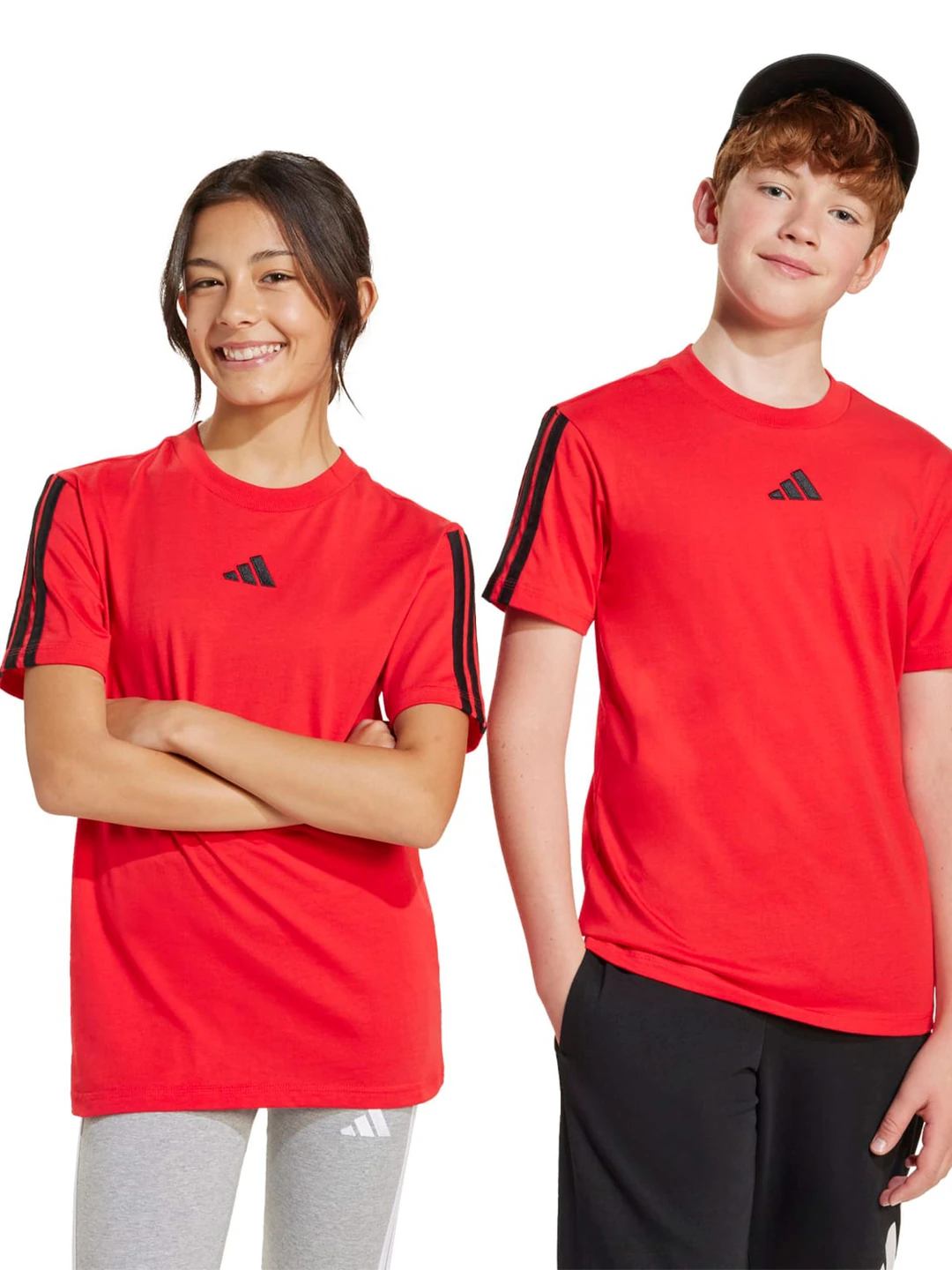 POLO MANGA CORTA NIÑO ADIDAS ROJO ESSENTIALS - 1