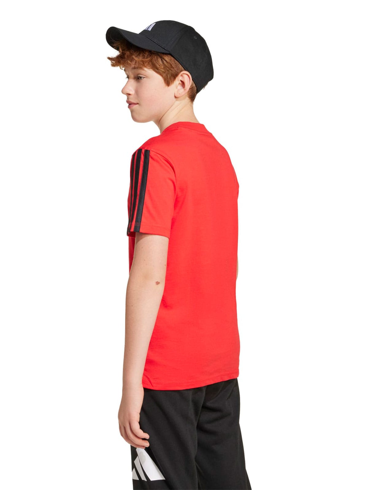 POLO MANGA CORTA NIÑO ADIDAS ROJO ESSENTIALS - 4