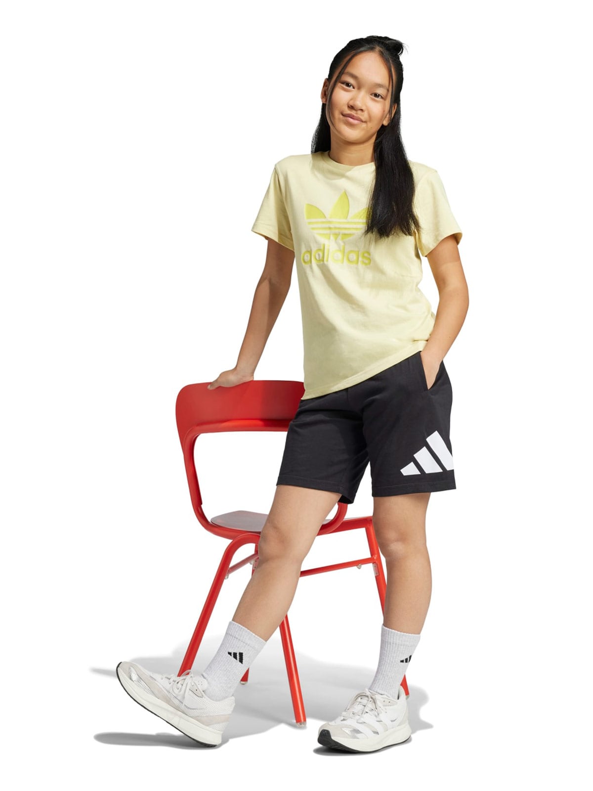 SHORT INFANTIL UNISEX ADIDAS NEGRO ESSENTIALS  - 3