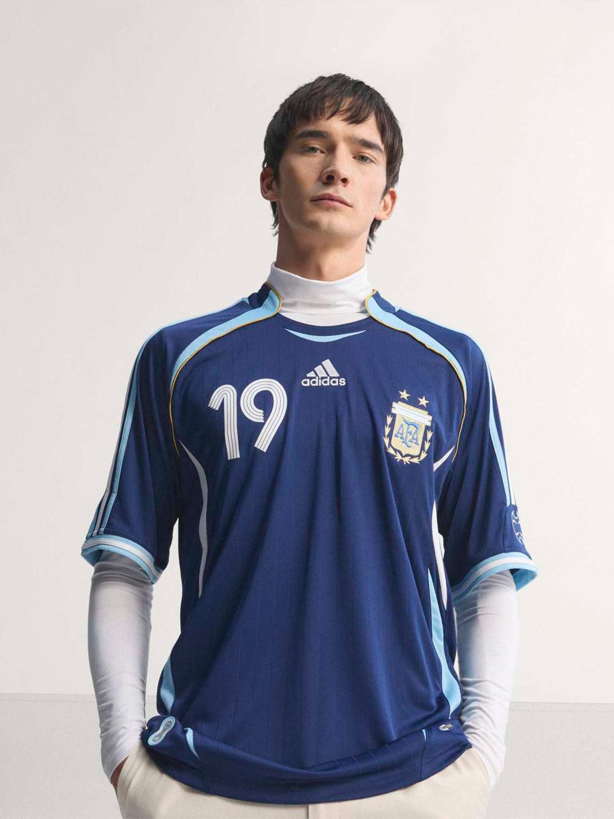 POLO HOMBRE ADIDAS ARGENTINA VISITANTE MESSI 2006 - 1