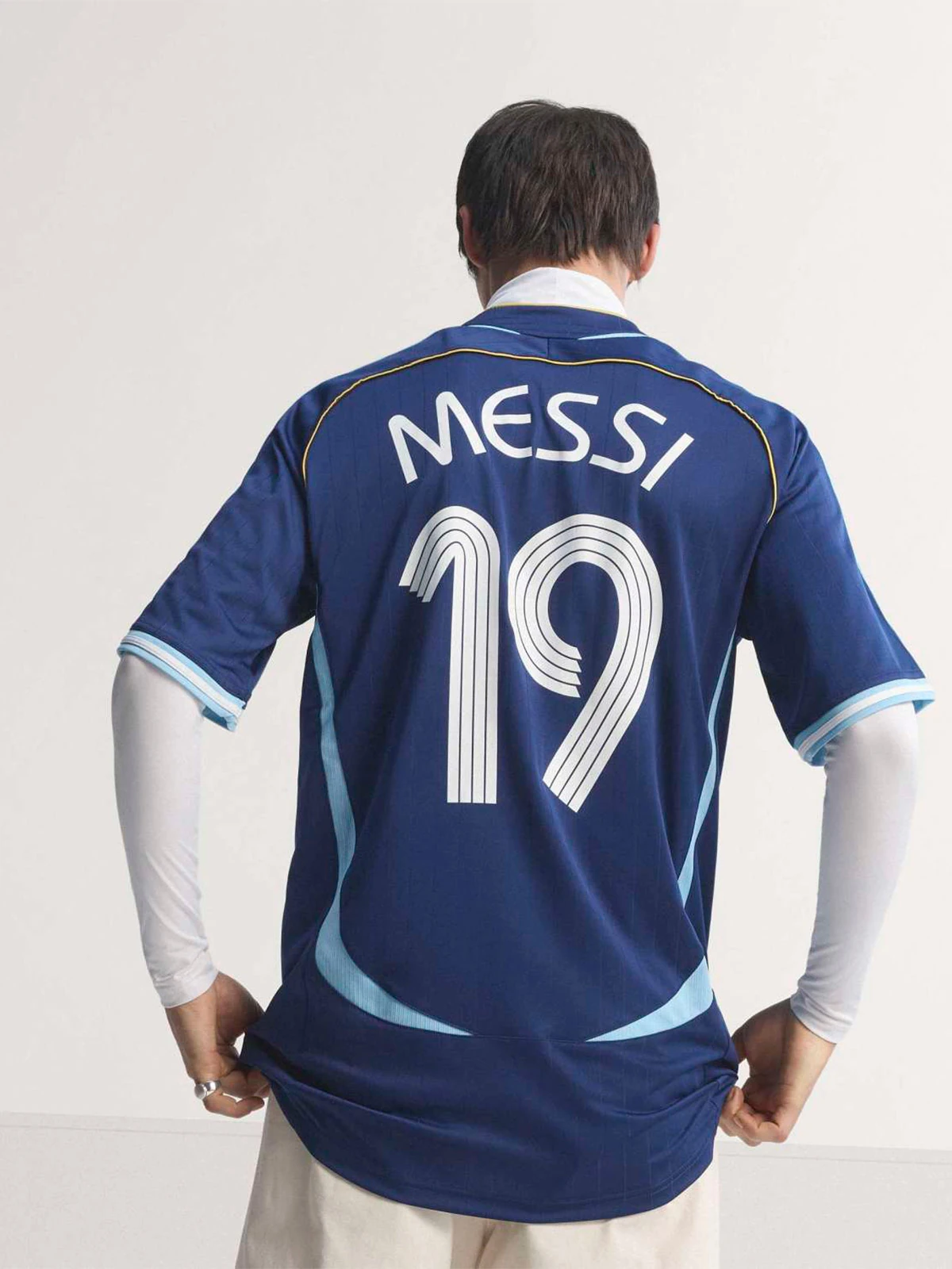 POLO HOMBRE ADIDAS ARGENTINA VISITANTE MESSI 2006 - 2