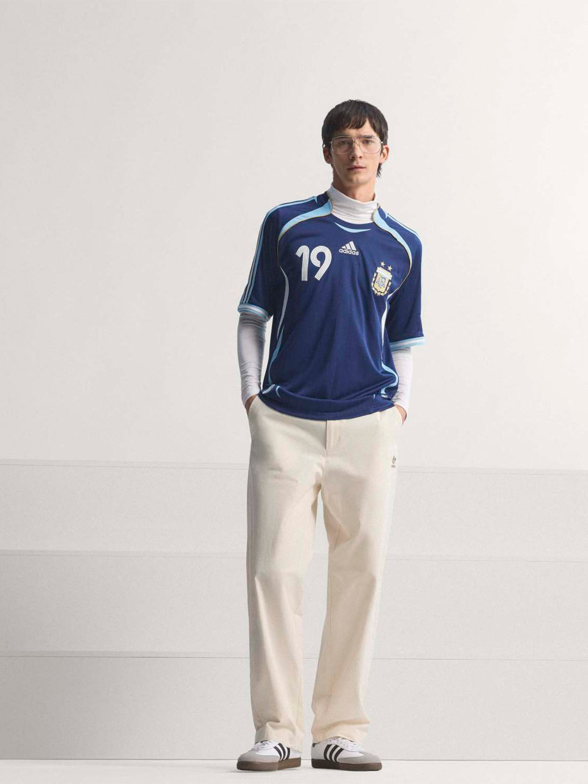 POLO HOMBRE ADIDAS ARGENTINA VISITANTE MESSI 2006 - 12