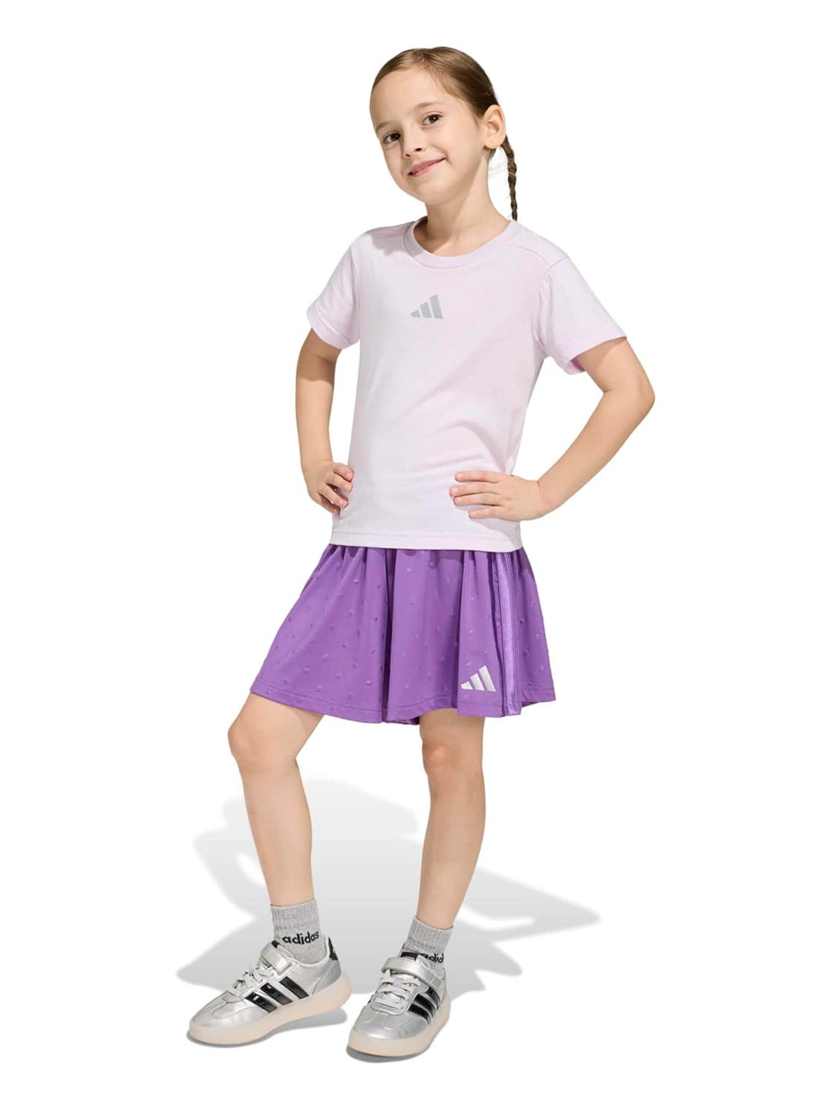 CONJUNTO DEPORTIVO CORTO NIÑA ADIDAS SEASONALS GLAM - 1