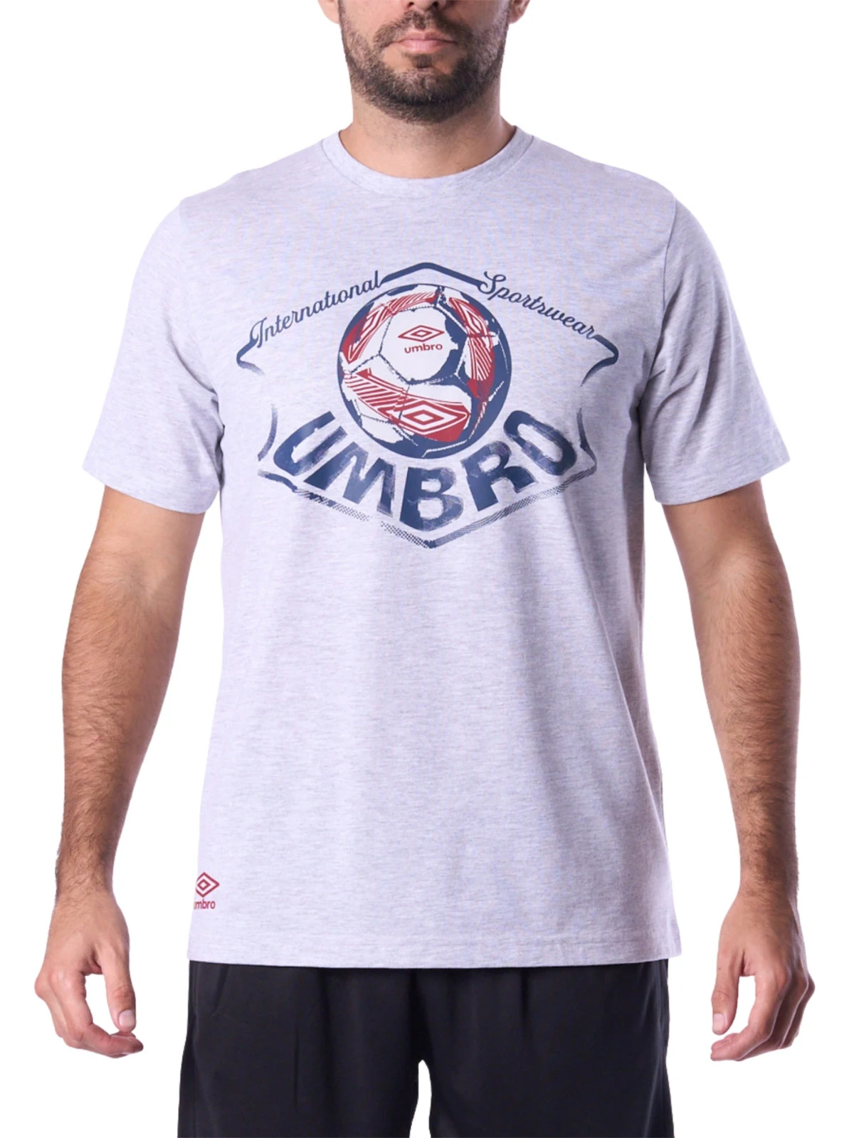 POLO ESTAMPADO HOMBRE UMBRO DR24028-ASH - 1