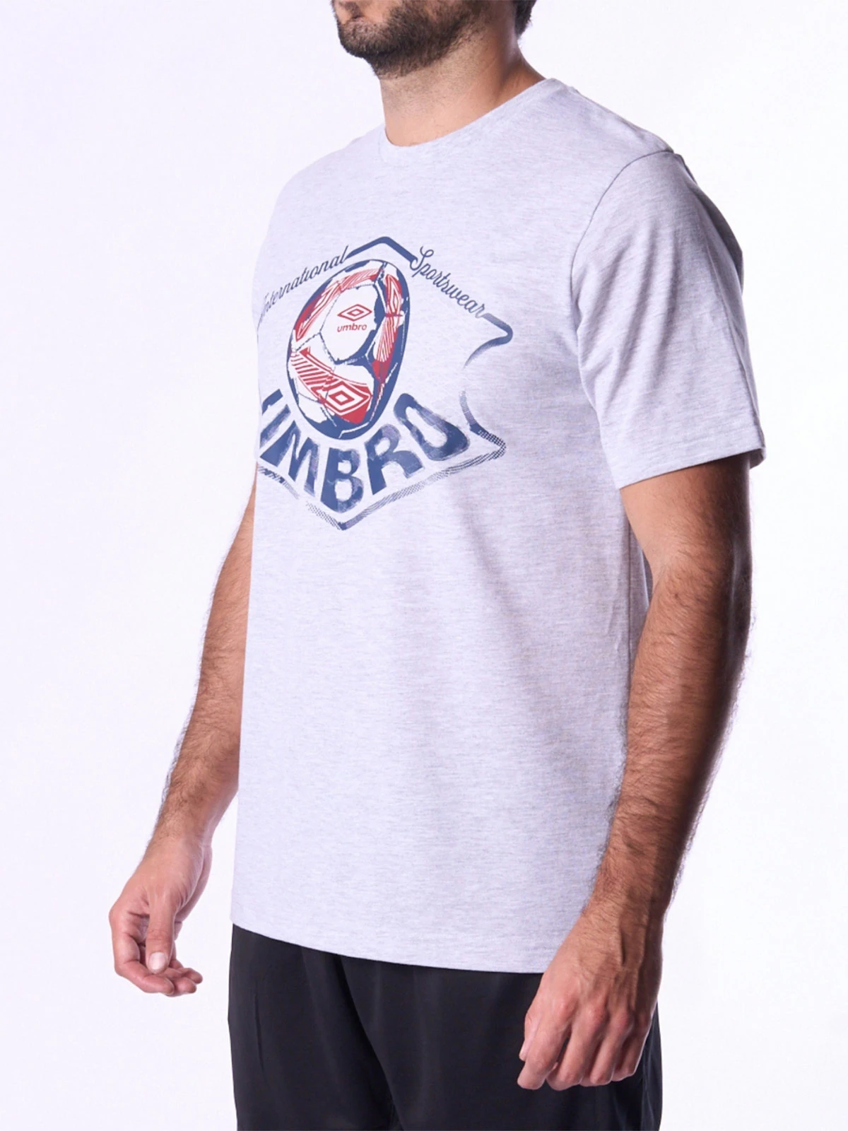 POLO ESTAMPADO HOMBRE UMBRO DR24028-ASH - 2