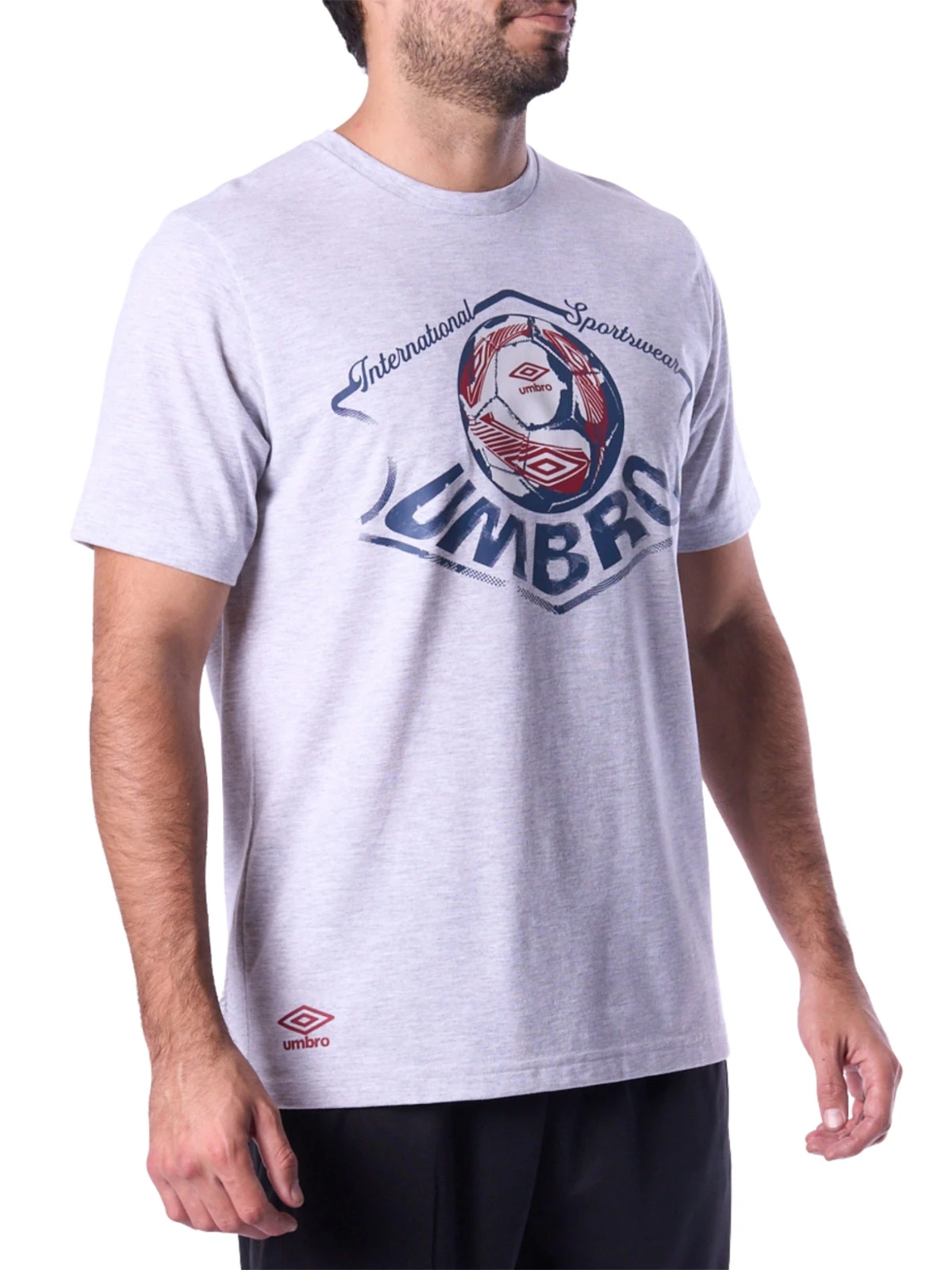 POLO ESTAMPADO HOMBRE UMBRO DR24028-ASH - 3