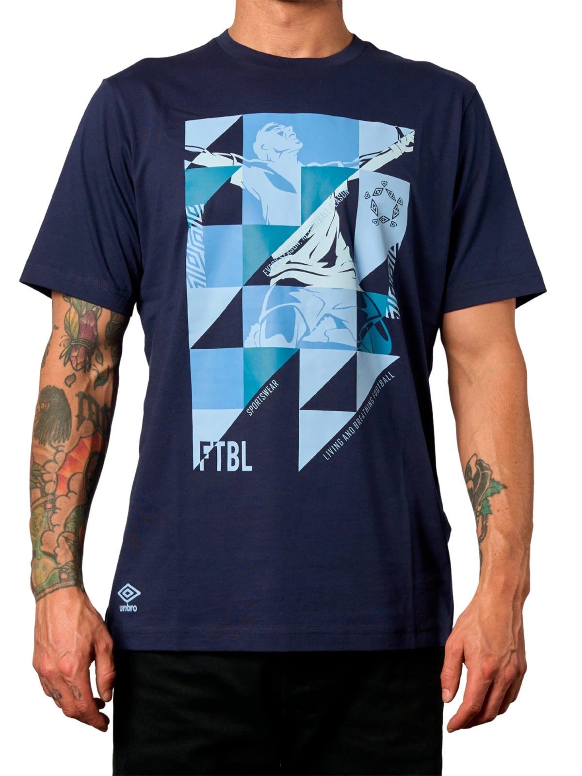 POLO ESTAMPADO HOMBRE UMBRO DR24022-4BK - 1