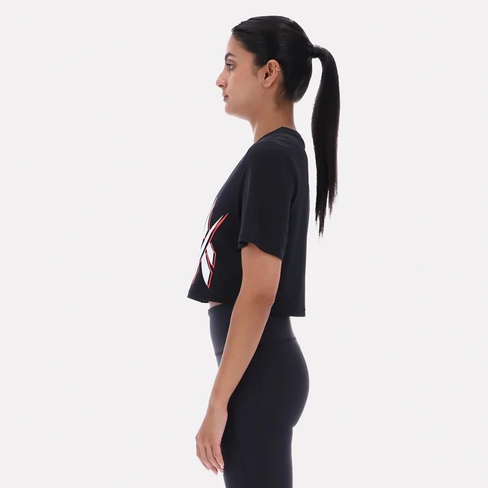 POLO DEPORTIVO ALGODÓN MUJER REEBOK SLOAN GRAPHIC CROP - 3