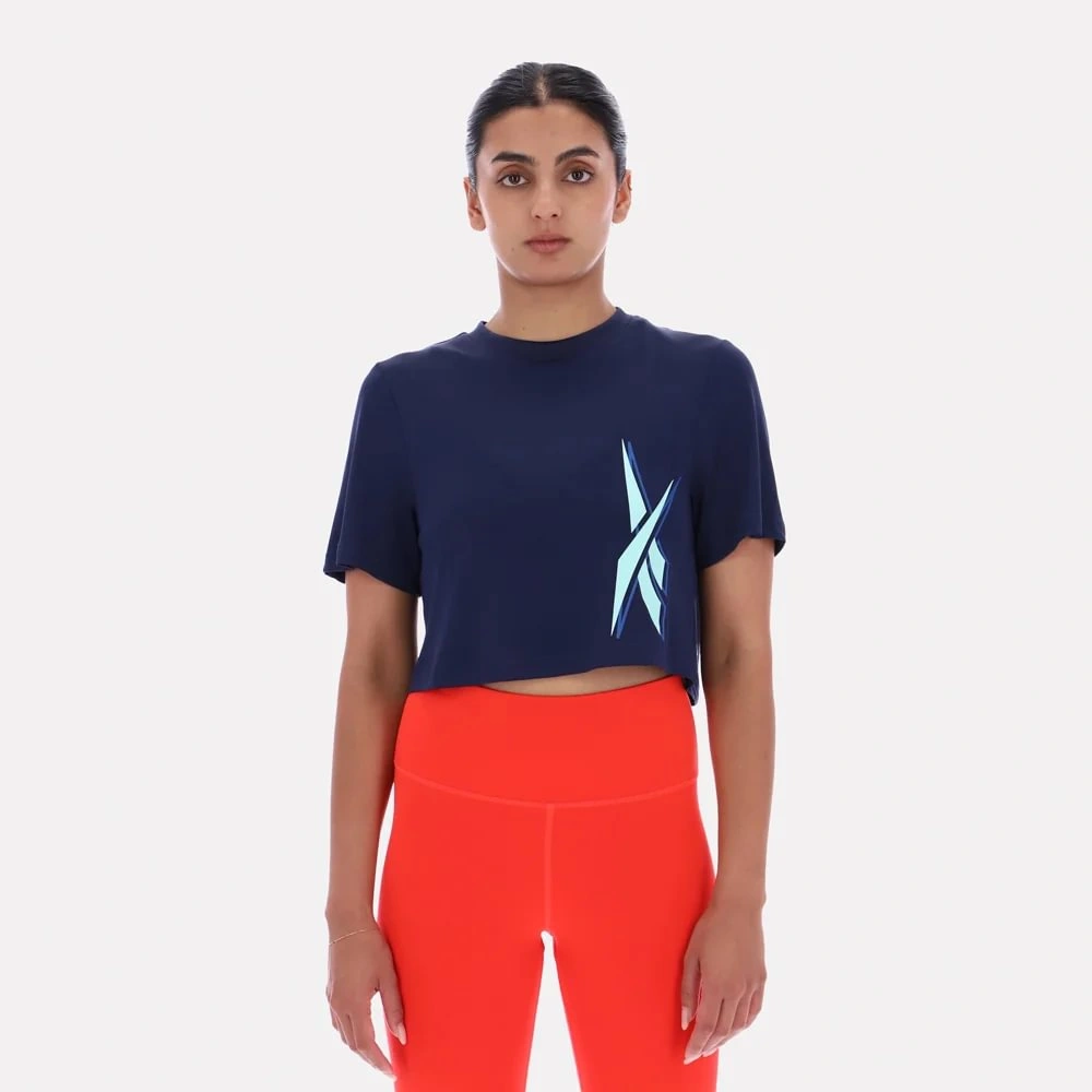 POLO DEPORTIVO ALGODÓN MUJER REEBOK SLOAN GRAPHIC CROP - 1