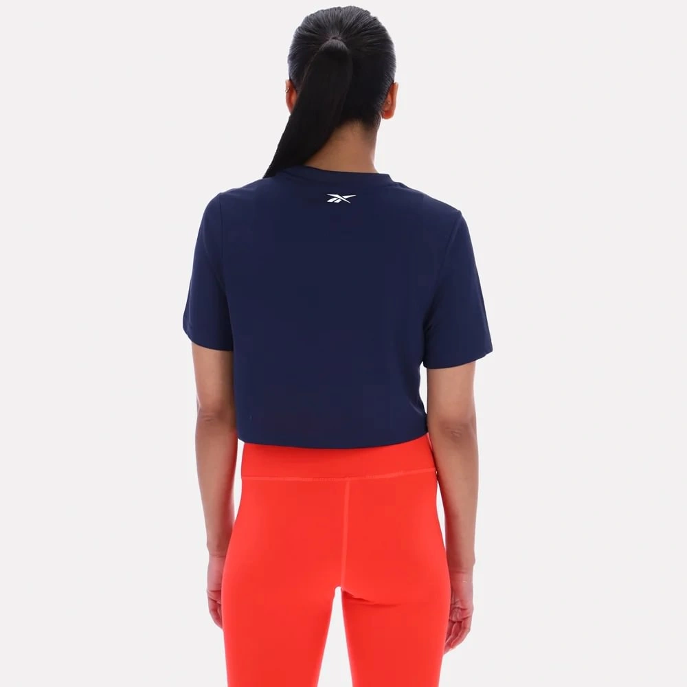 POLO DEPORTIVO ALGODÓN MUJER REEBOK SLOAN GRAPHIC CROP - 2