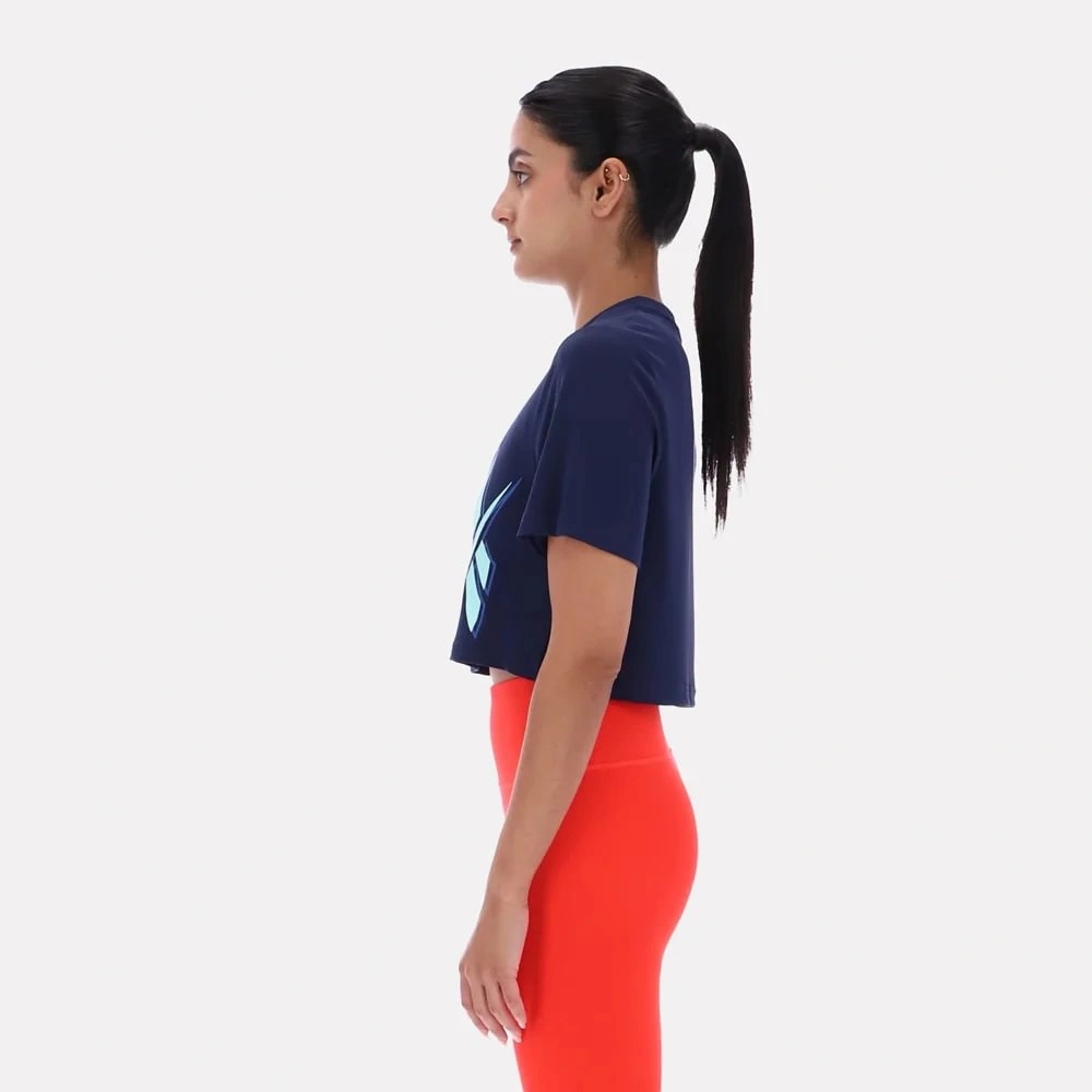 POLO DEPORTIVO ALGODÓN MUJER REEBOK SLOAN GRAPHIC CROP - 3