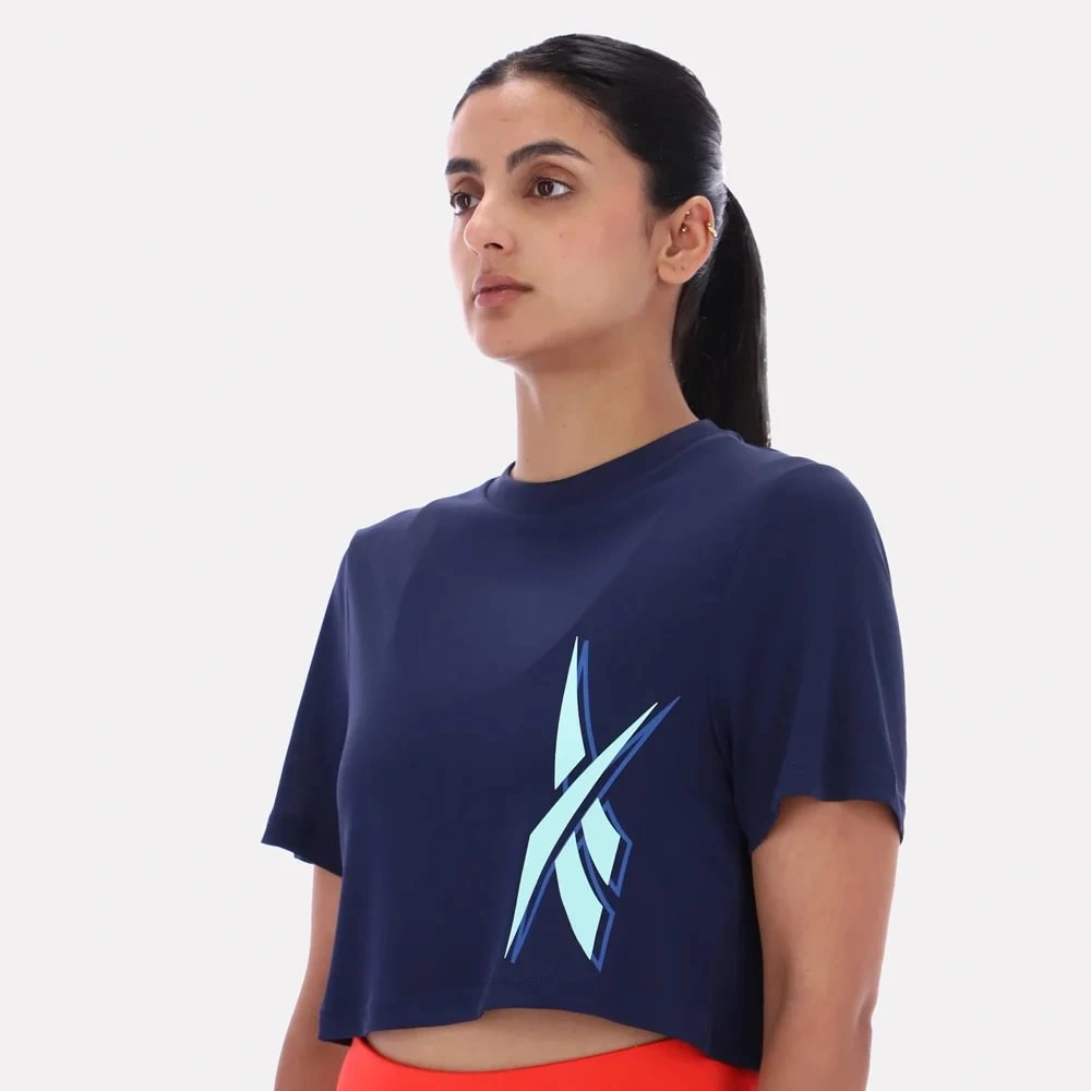 POLO DEPORTIVO ALGODÓN MUJER REEBOK SLOAN GRAPHIC CROP - 4