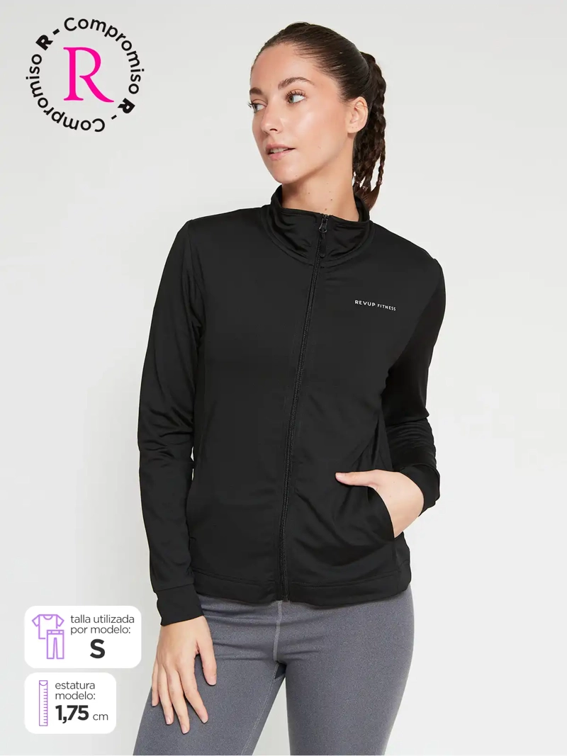 CASACA DEPORTIVA MUJER REVUP BANDREA - 1
