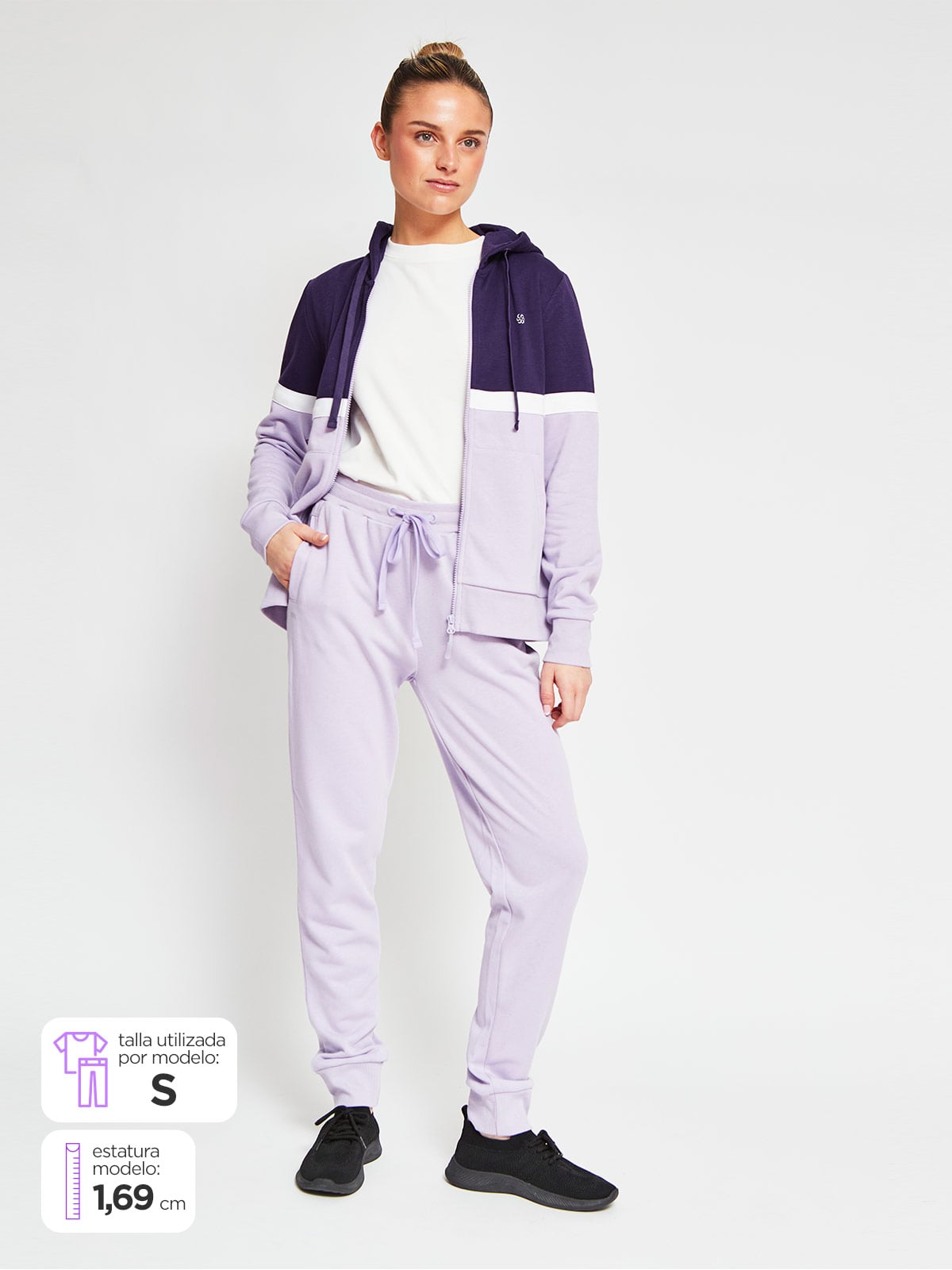 PANTALÓN BUZO MUJER REVUP BLOQ - 1