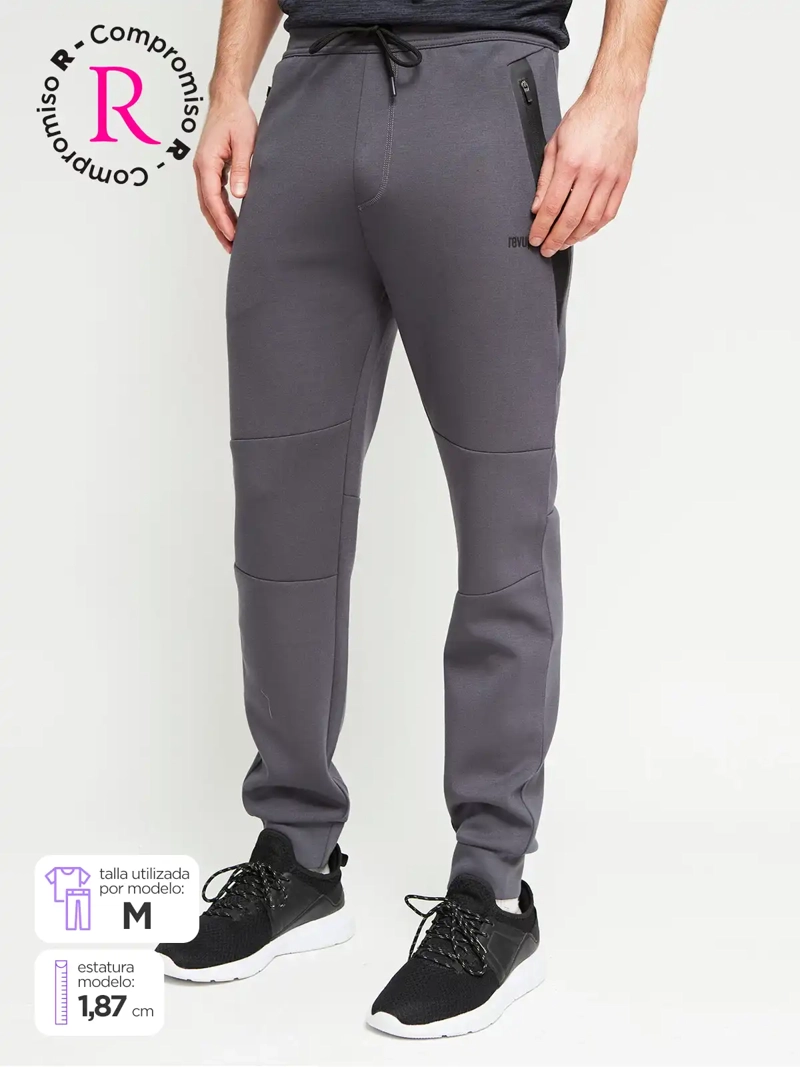 PANTALÓN BUZO HOMBRE REVUP CORTES - 1