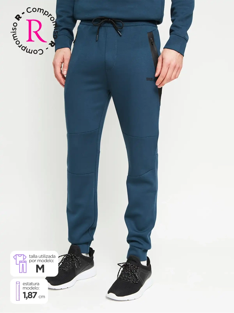 PANTALÓN BUZO HOMBRE REVUP CORTES - 1