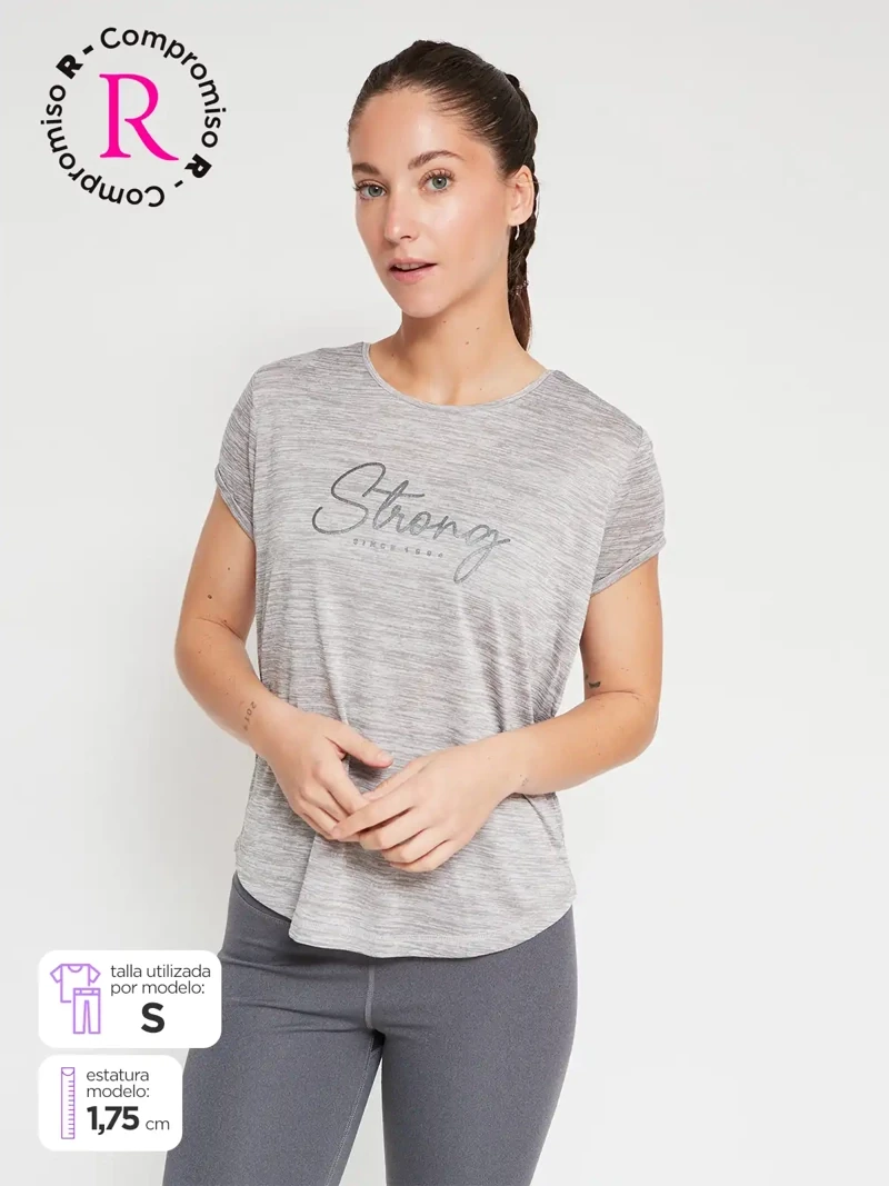POLO DEPORTIVO MANGA CORTA MUJER REVUP PRINT - 1