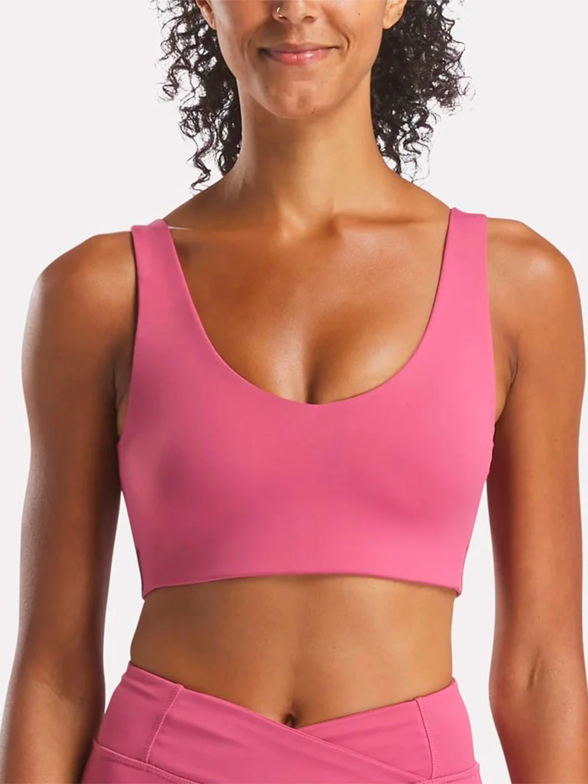 TOP DEPORTIVO MUJER REEBOK NAOMI YOGA V-NECK - 1