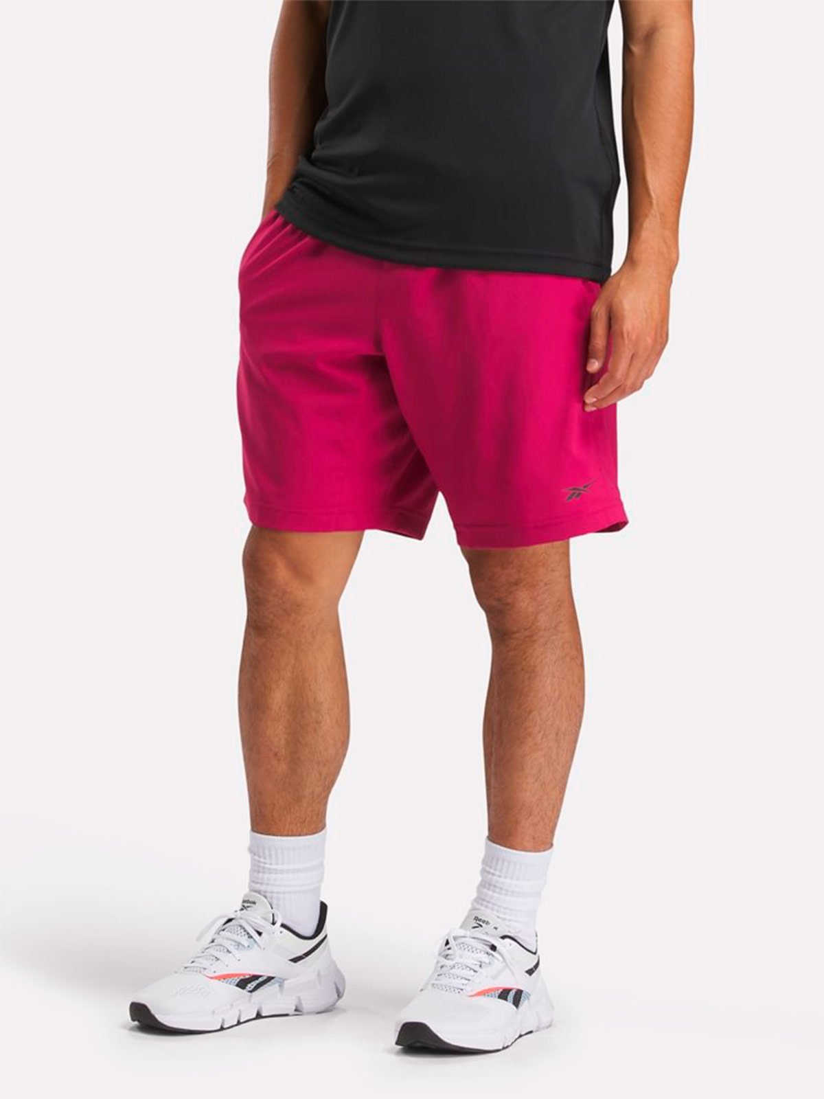 SHORT DEPORTIVO HOMBRE REEBOK GUINDA - 1