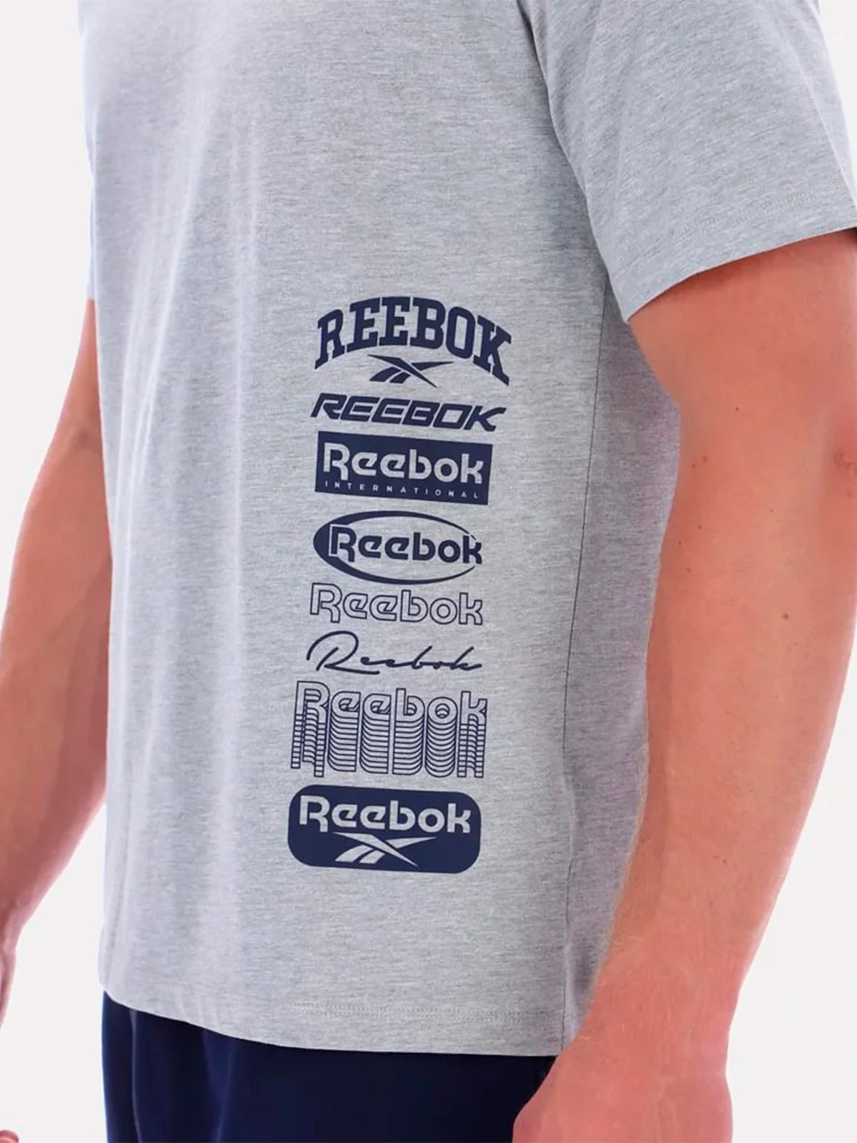 POLO DEPORTIVO HOMBRE REEBOK GRIS FRANCO SS TEE - 4