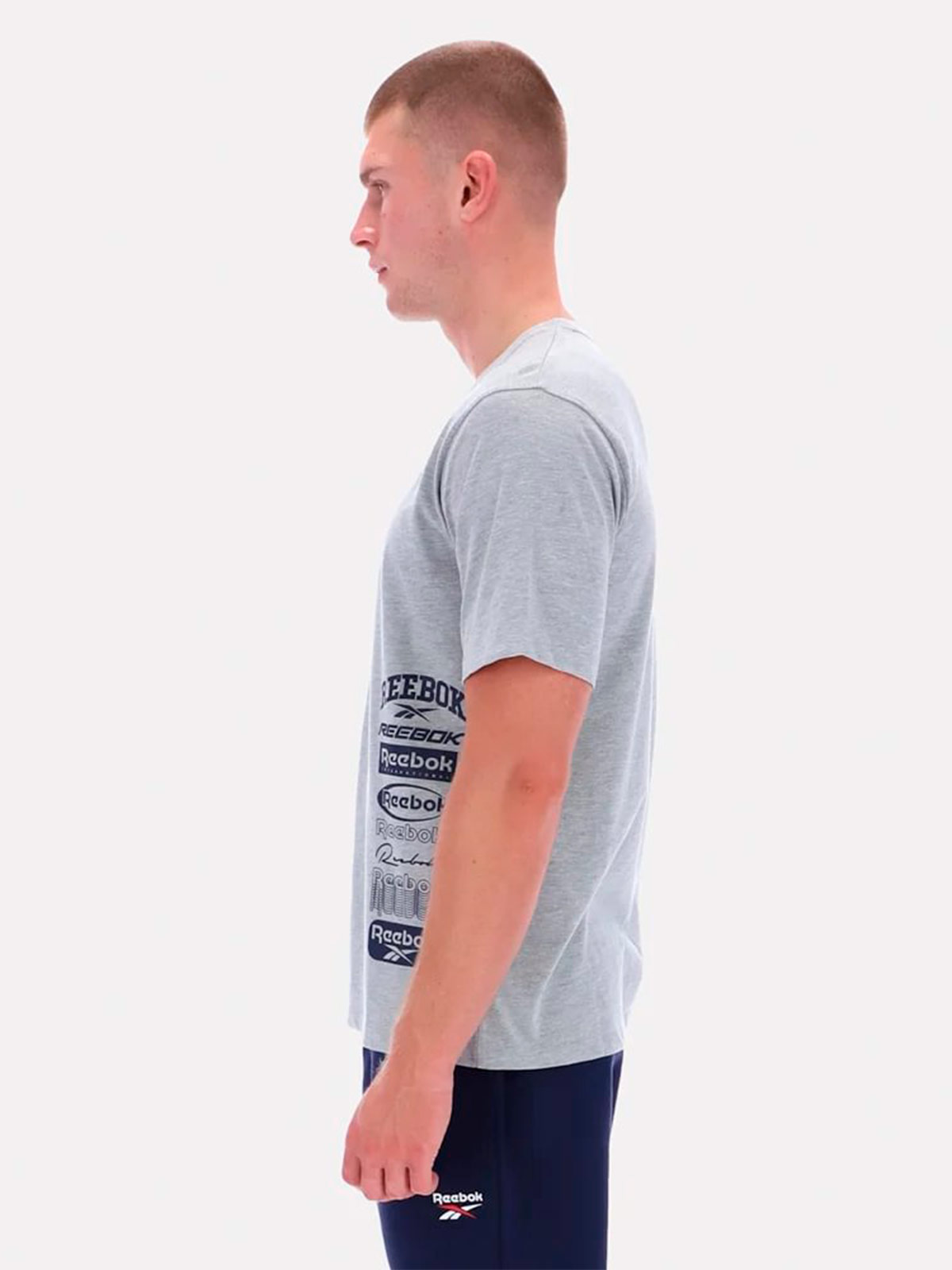 POLO DEPORTIVO HOMBRE REEBOK GRIS FRANCO SS TEE - 3