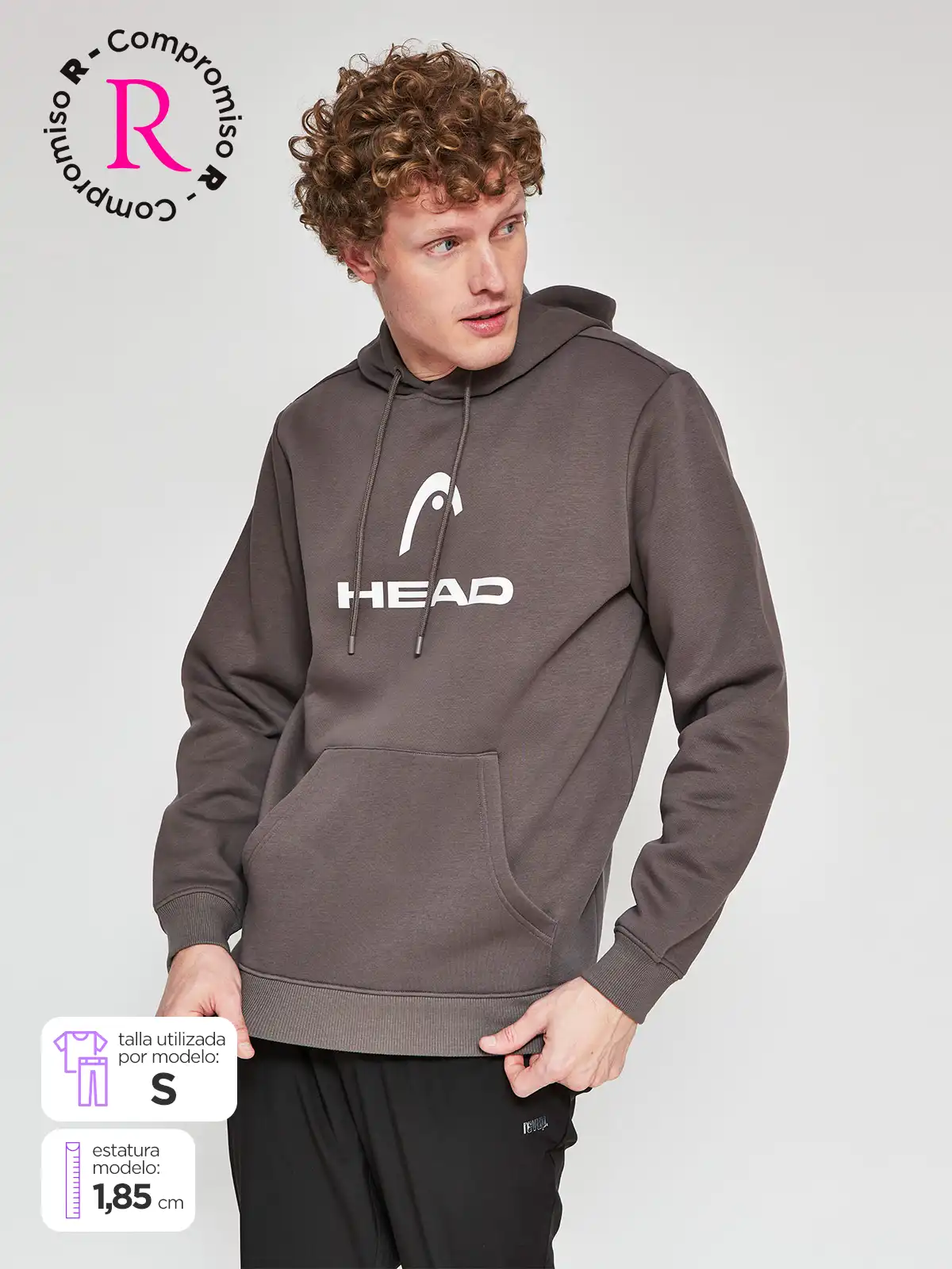 POLERA DEPORTIVA HOMBRE HEAD CANGURO - 1