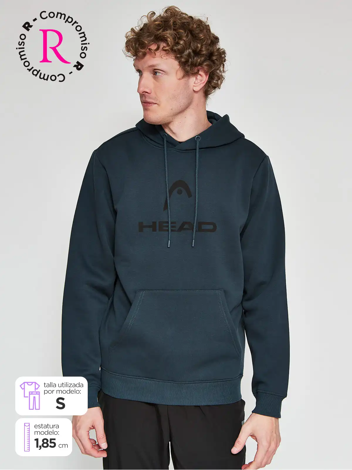 POLERA DEPORTIVA HOMBRE HEAD CANGURO - 1