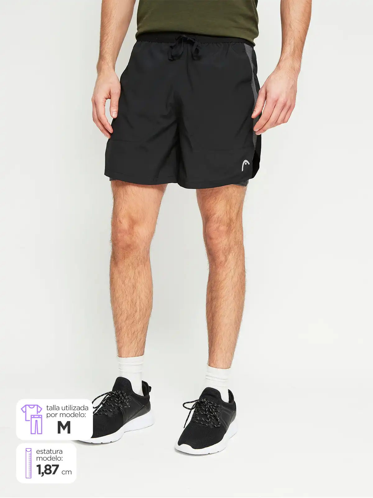 SHORT HOMBRE HEAD 2 EN 1 - 1