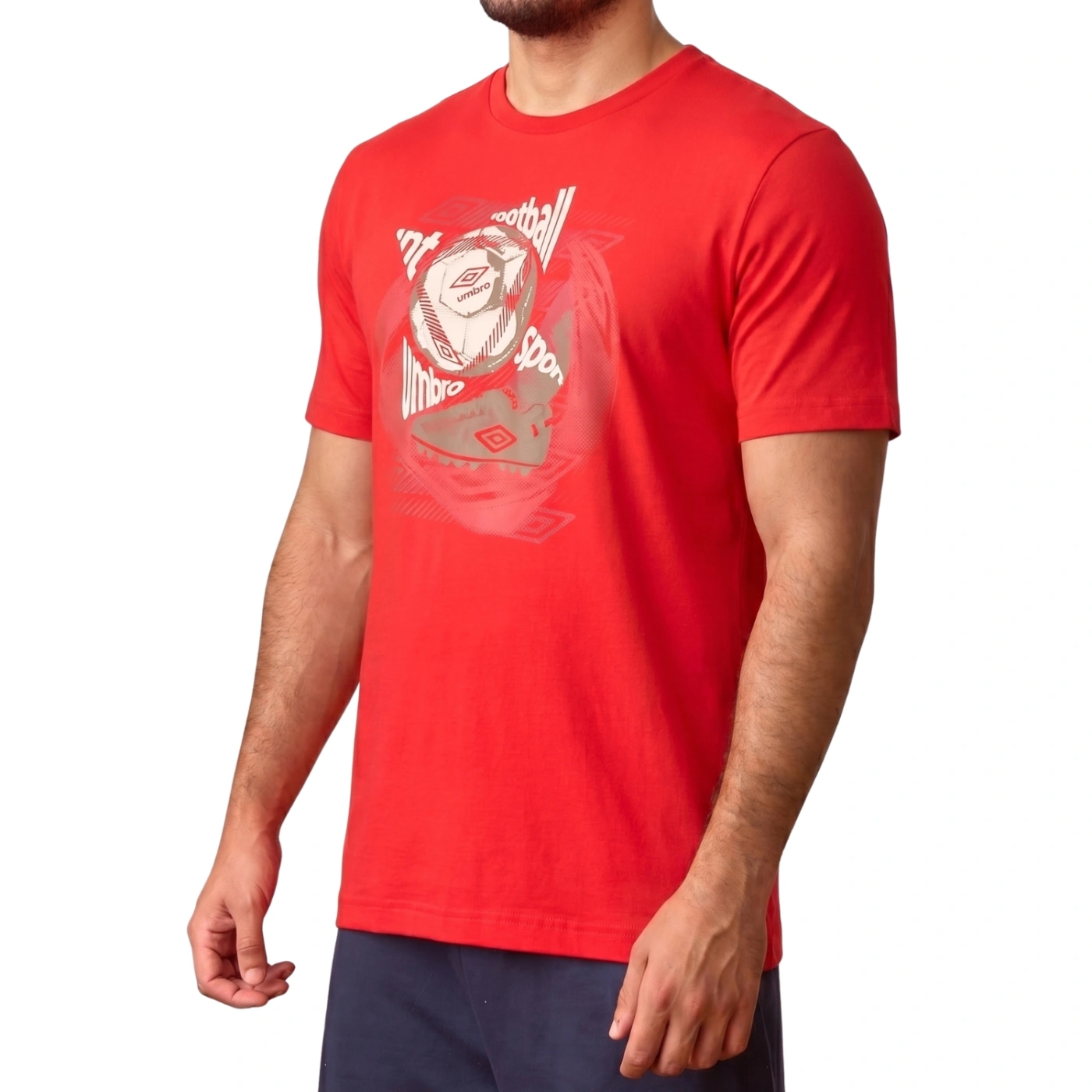 POLO MANGA CORTA ALGODÓN HOMBRE UMBRO ROJO - 2