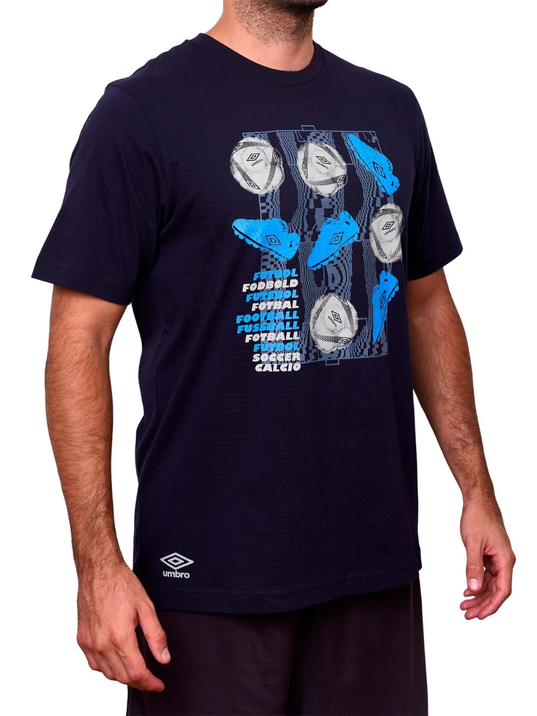 POLO ALGODÓN HOMBRE UMBRO AZUL - 2