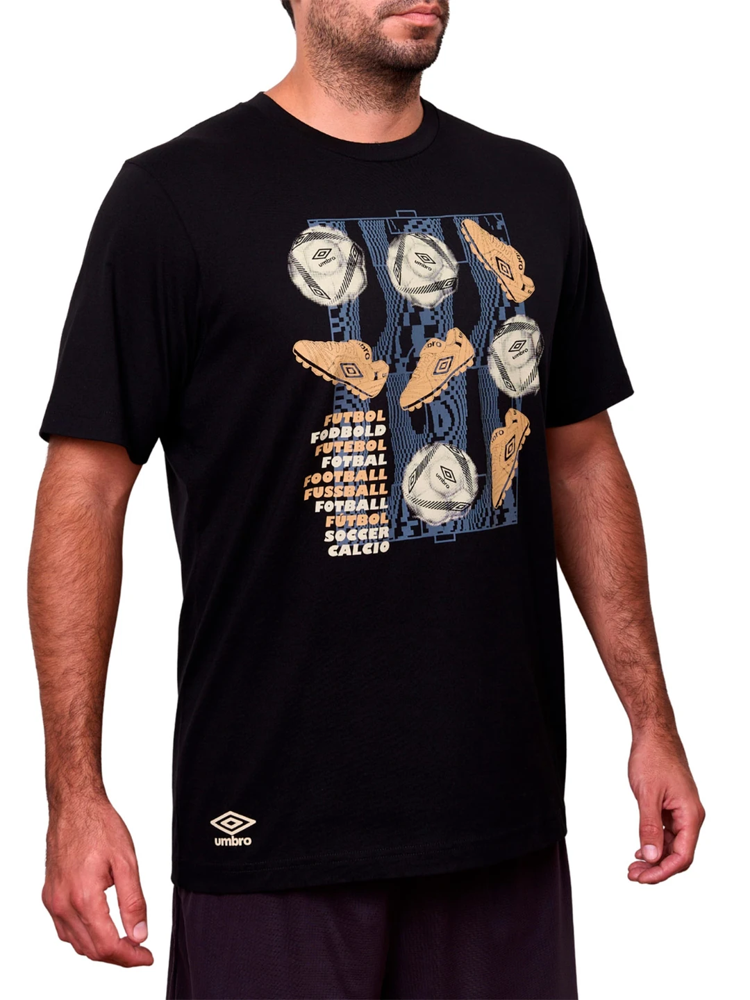 POLO ALGODÓN HOMBRE UMBRO NEGRO - 2