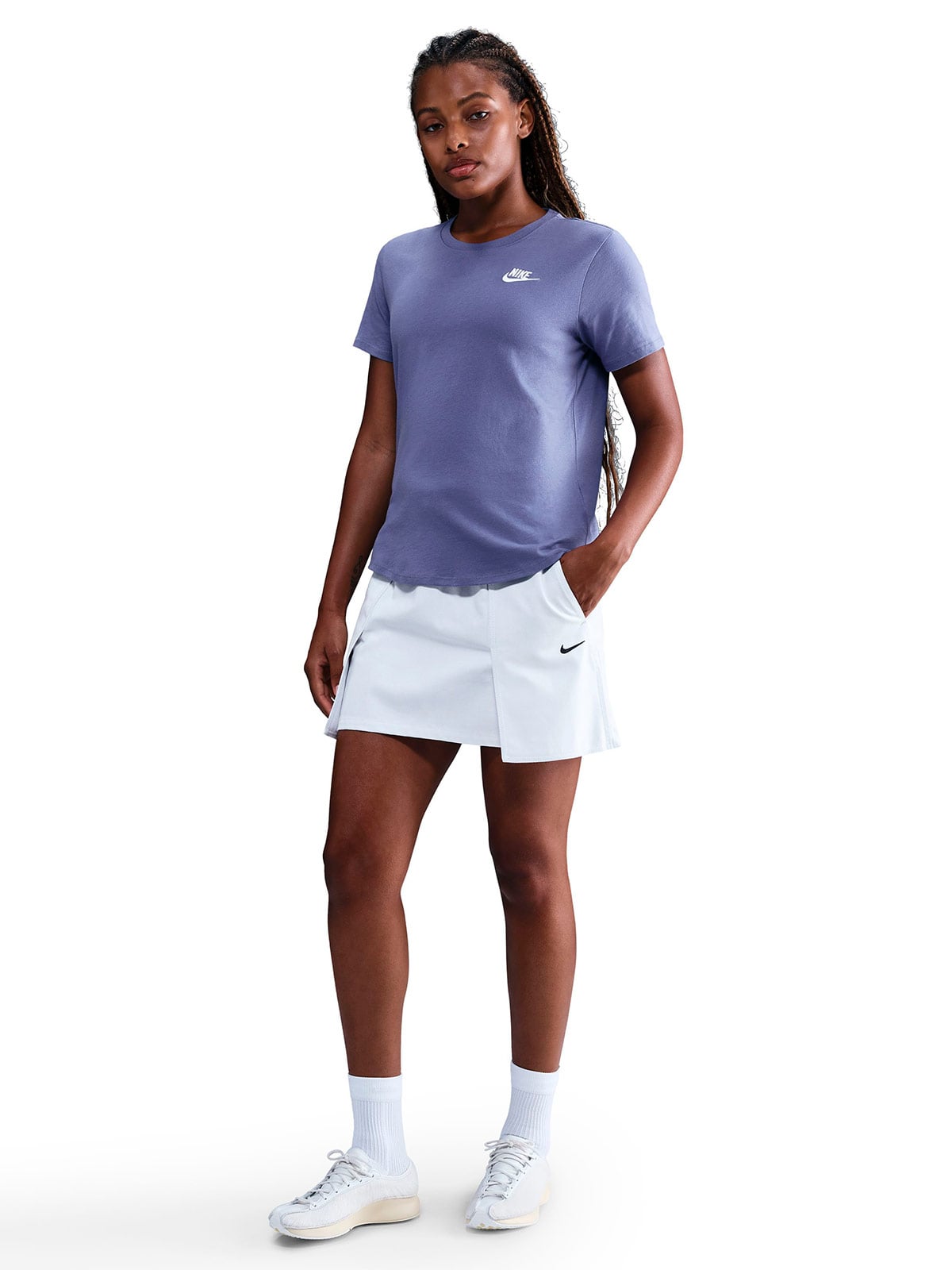 POLO ALGODÓN MANGA CORTA MUJER NIKE NSW CLUB SS TEE - 1