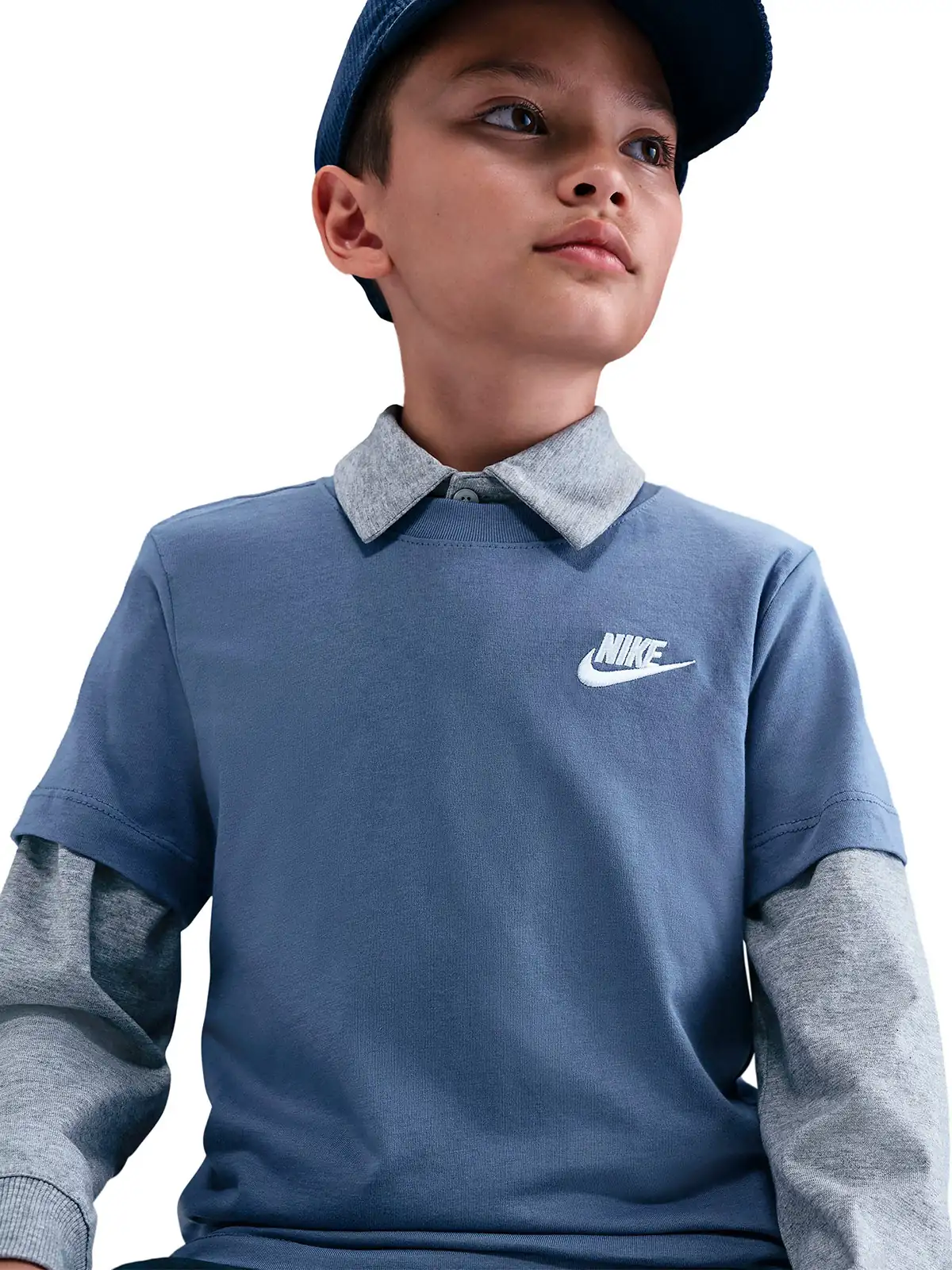 POLO ALGODÓN NIÑO NIKE NSW TEE EMB FUTURA LBR - 3