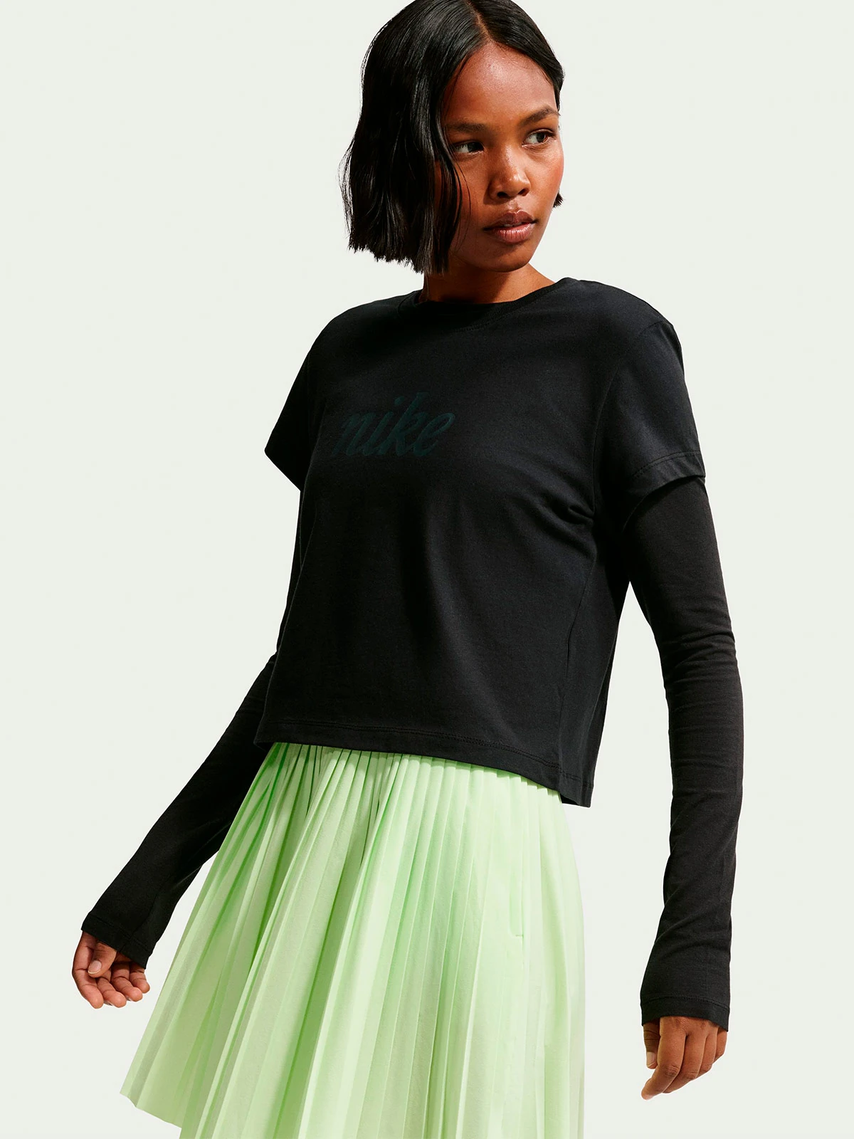 POLO DEPORTIVO ALGODÓN MUJER NIKE NSW CLUB SS TEE HBR MD S26 - 2