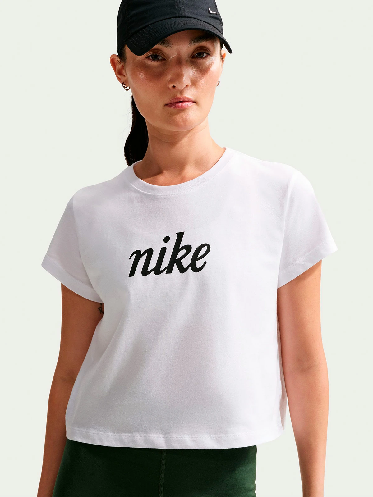 POLO ALGODÓN MUJER NIKE NSW CLUB SS TEE HBR MD S26 - 1