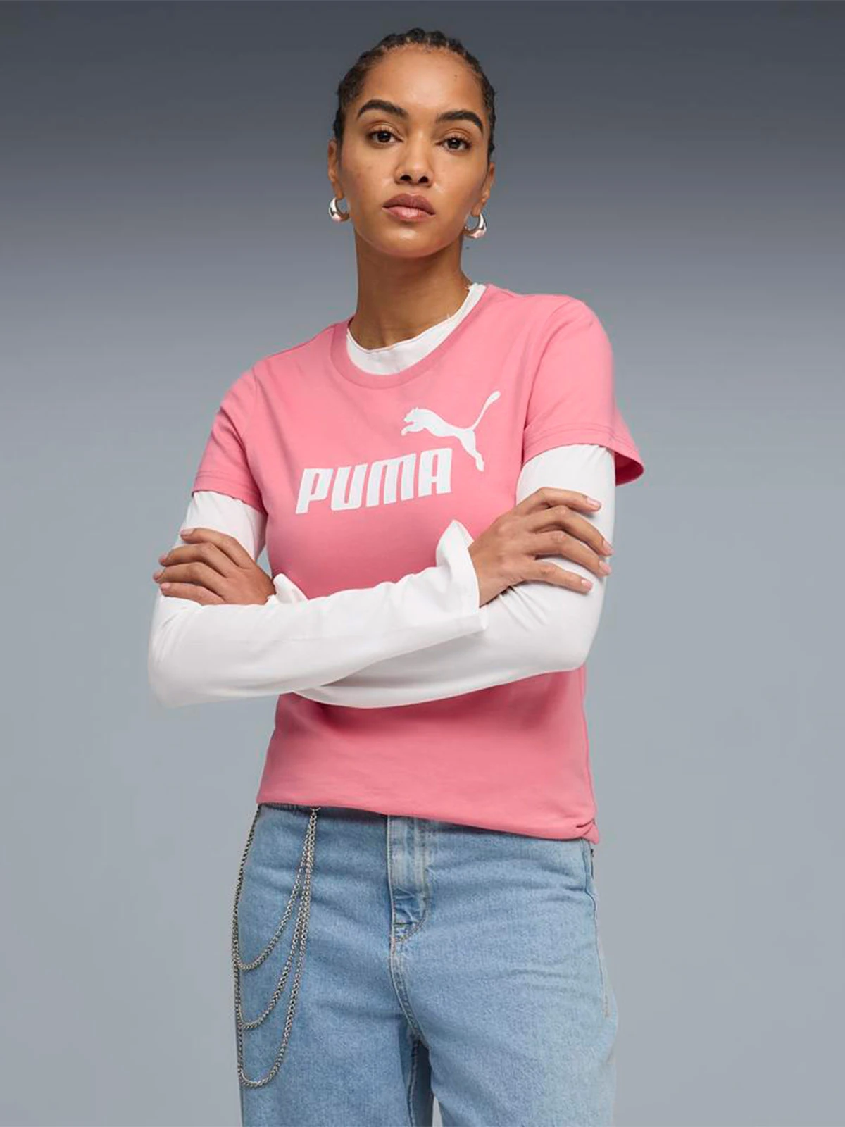 POLO MANGA CORTA ALGODÓN MUJER PUMA LOGO TEE - 1
