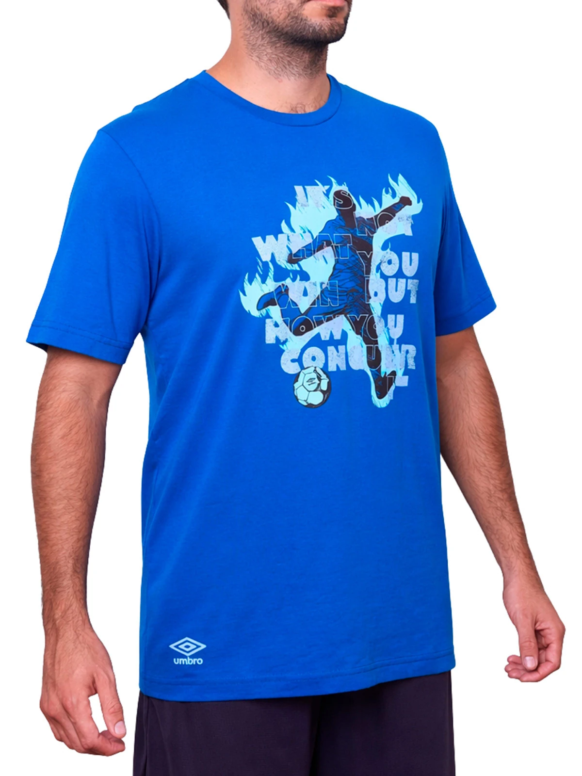 POLO MANGA CORTA ALGODÓN HOMBRE UMBRO ESTAMPADO DR24030-038 - 2
