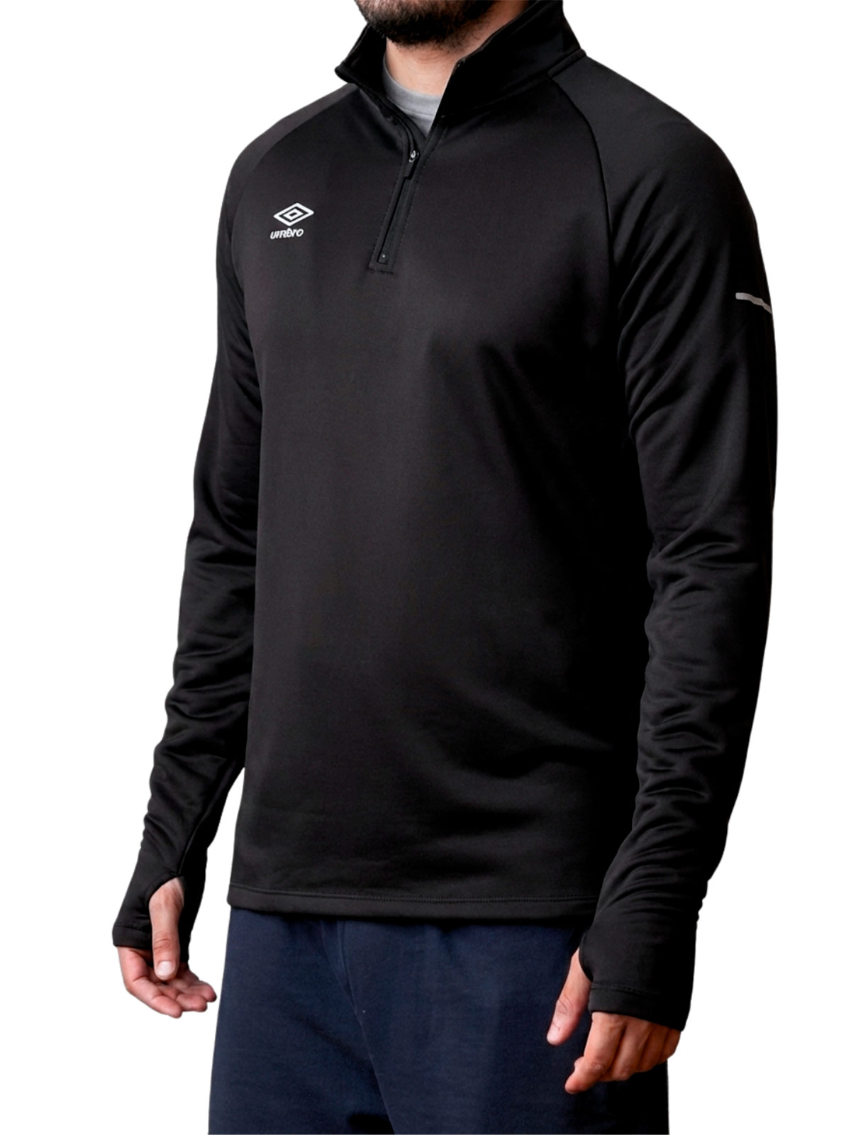POLERA DEPORTIVA HOMBRE UMBRO HALF ZIP - 2