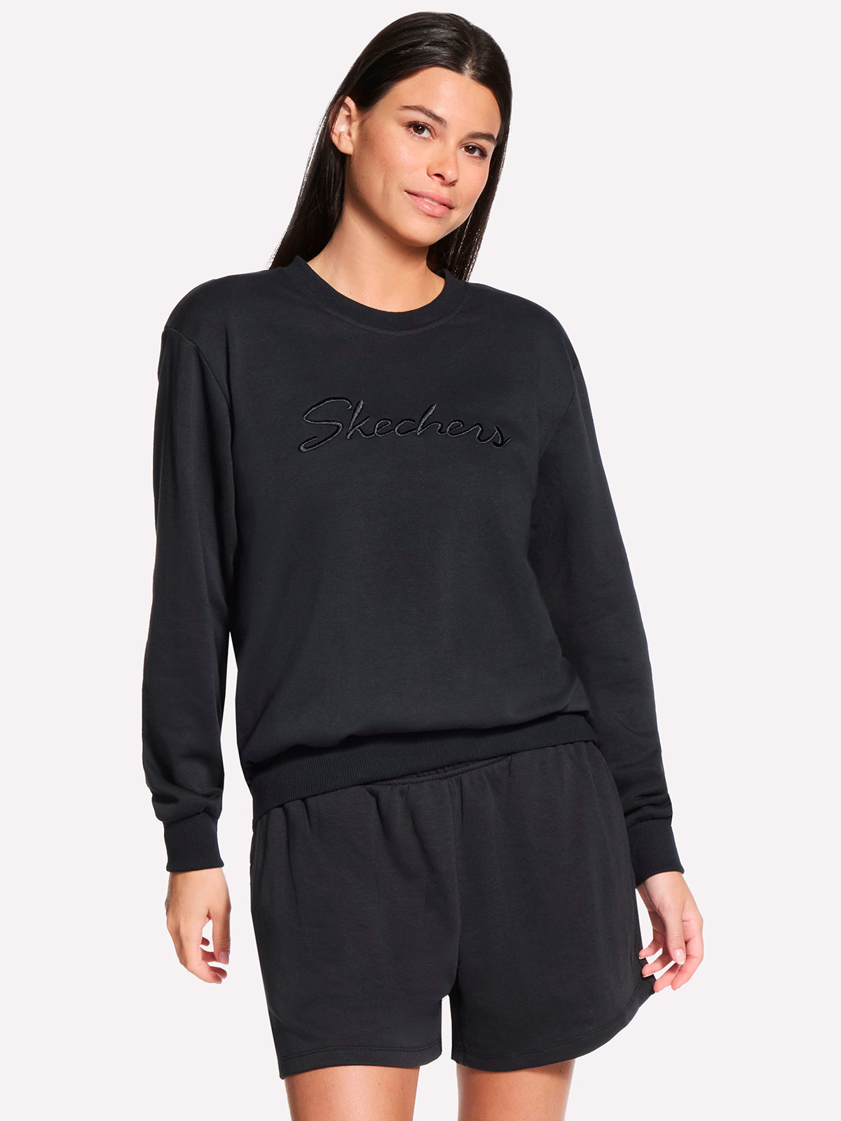 POLERA MUJER SKECHERS LT273-BLK SIGNATURE CREW - 2