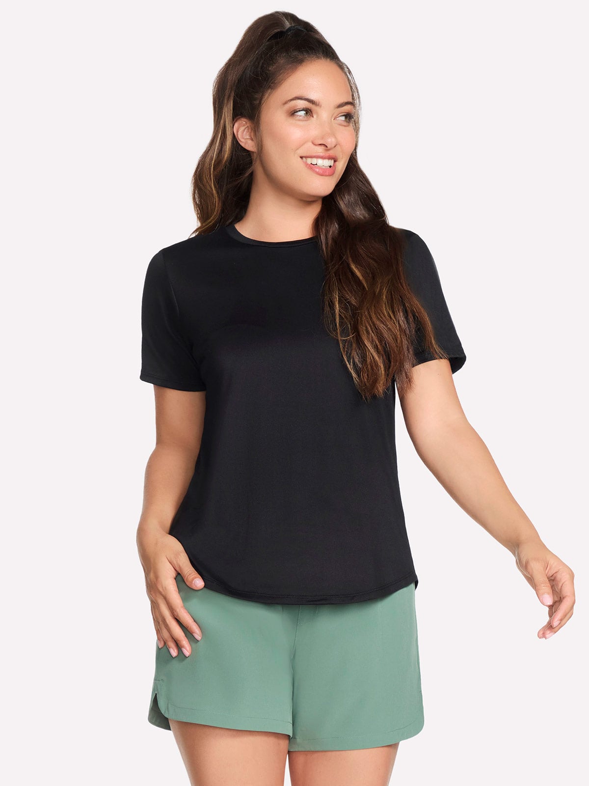 POLO MANGA CORTA MUJER SKECHERS TS104-BLK GODRI SWIFT - 1