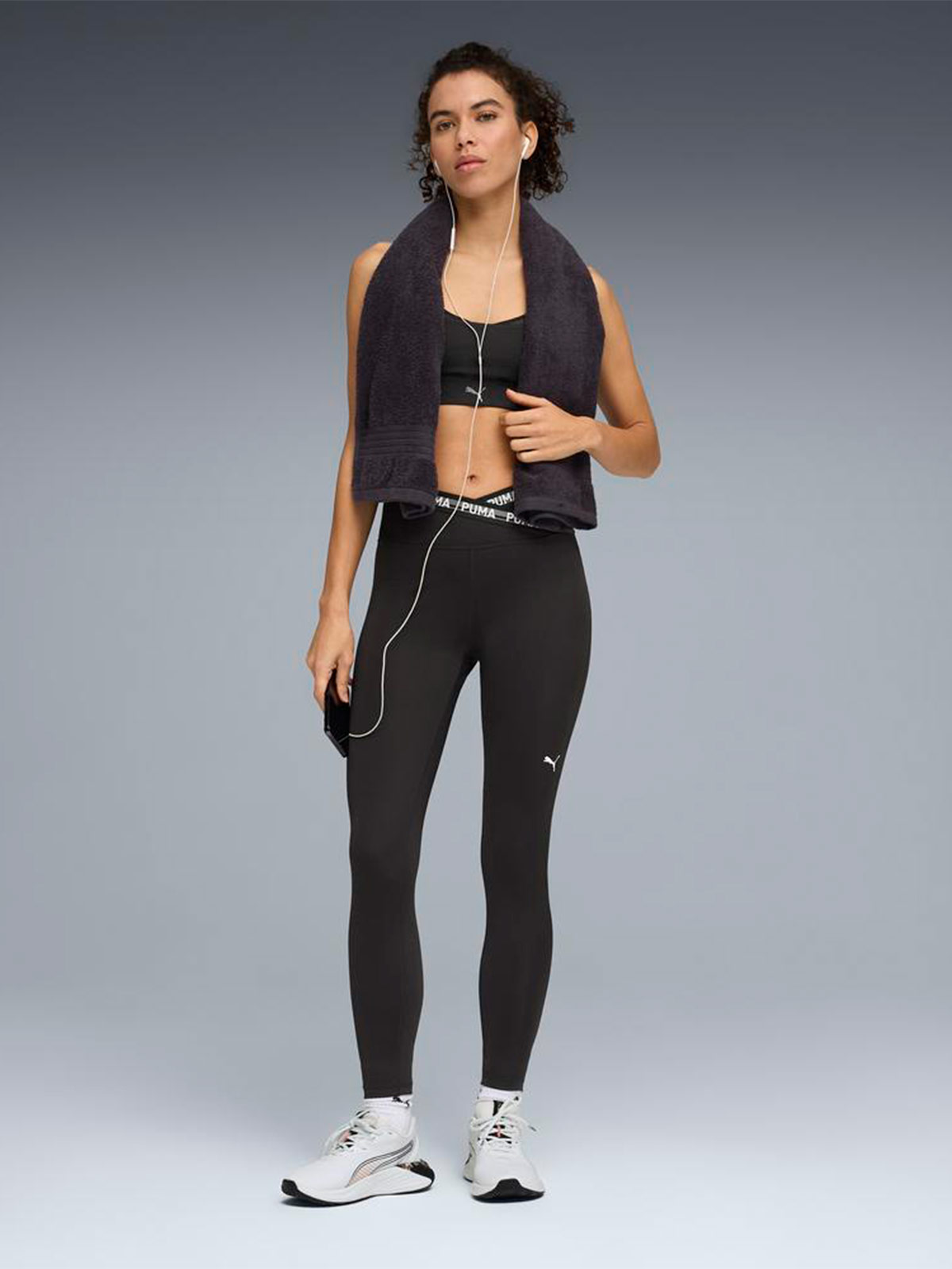 LEGGINS MUJER PUMA STRONG CROSS NEGRO - 3