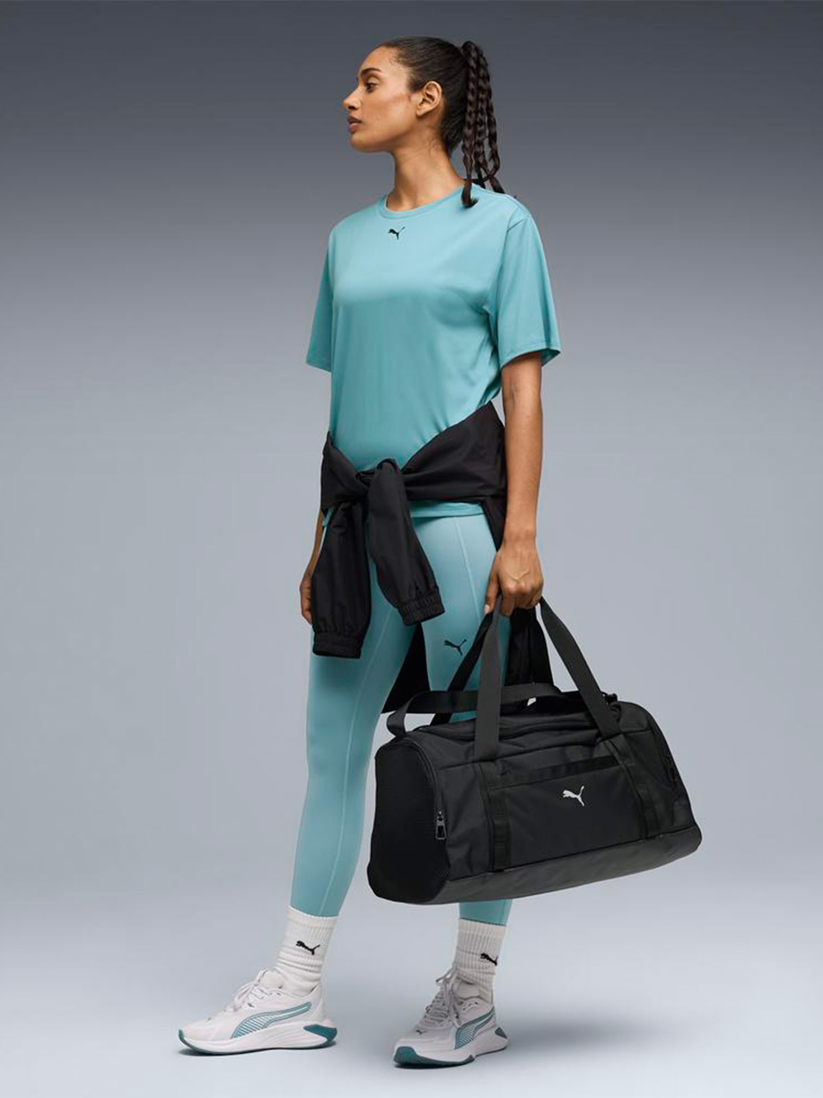 POLO DEPORTIVO MUJER PUMA TAD ESSENTIAL RELAXED TURQUESA - 3