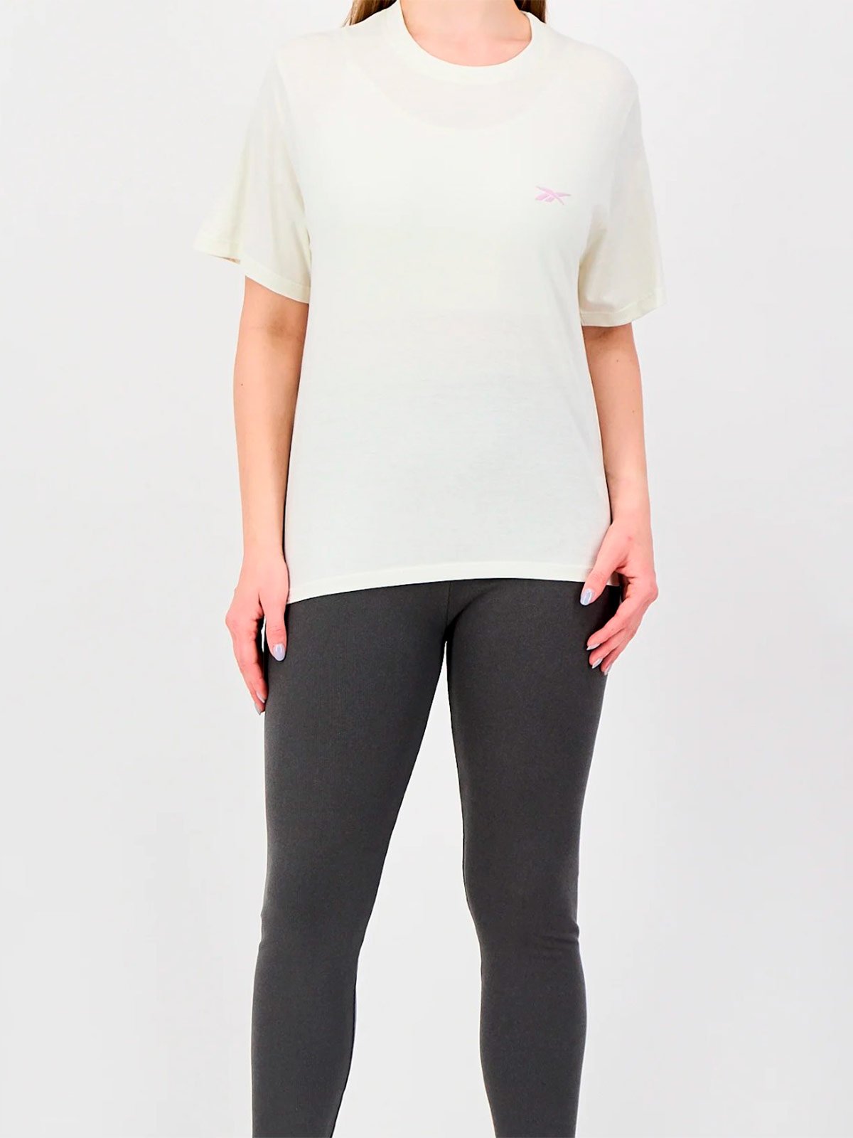 POLO MUJER REEBOK SMALL LOGO TEE - 4