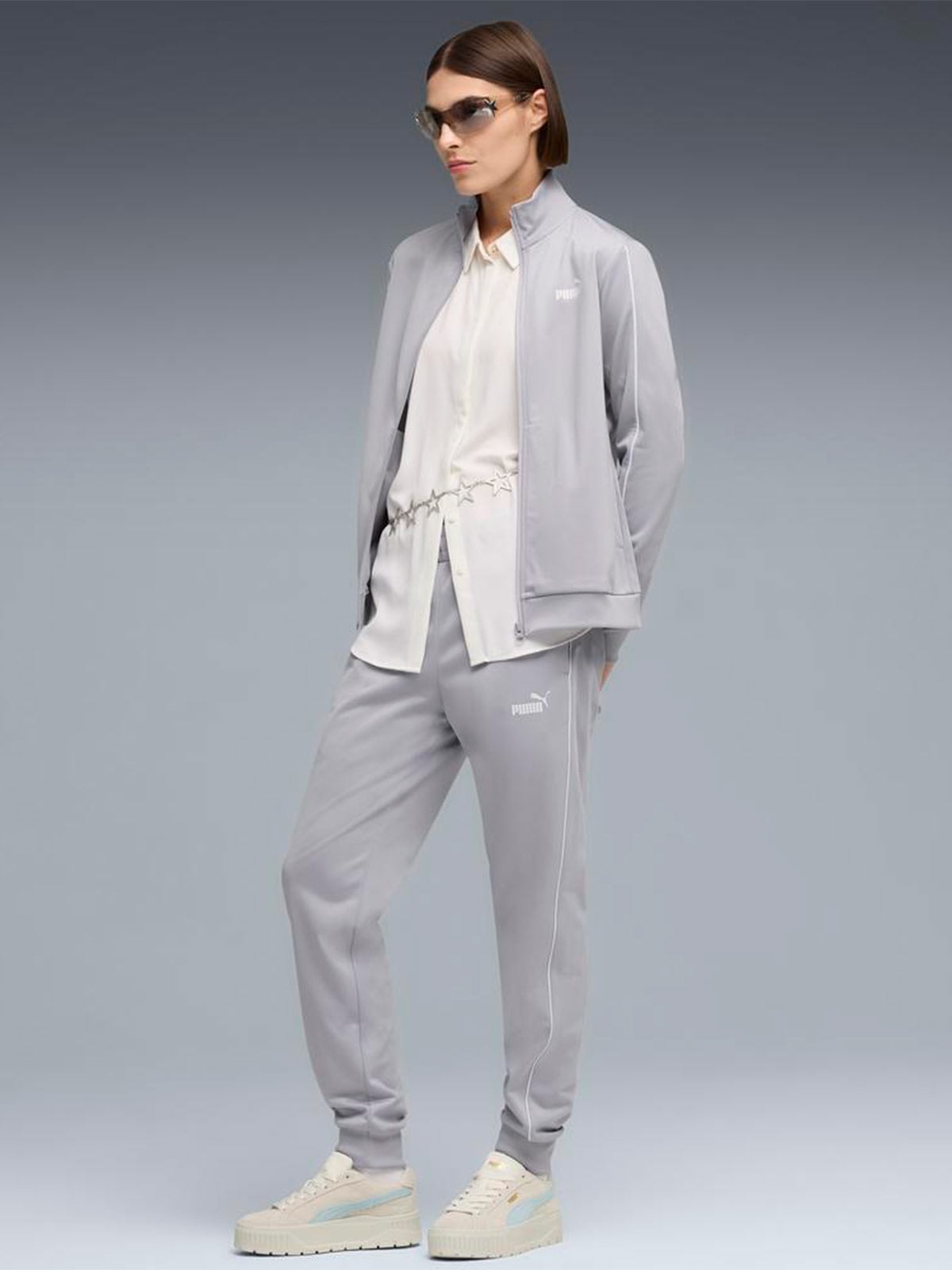 BUZO CONJUNTO HOMBRE ADIDAS SPORTSWEAR BASIC 3 TIRAS TEJIDO - 1