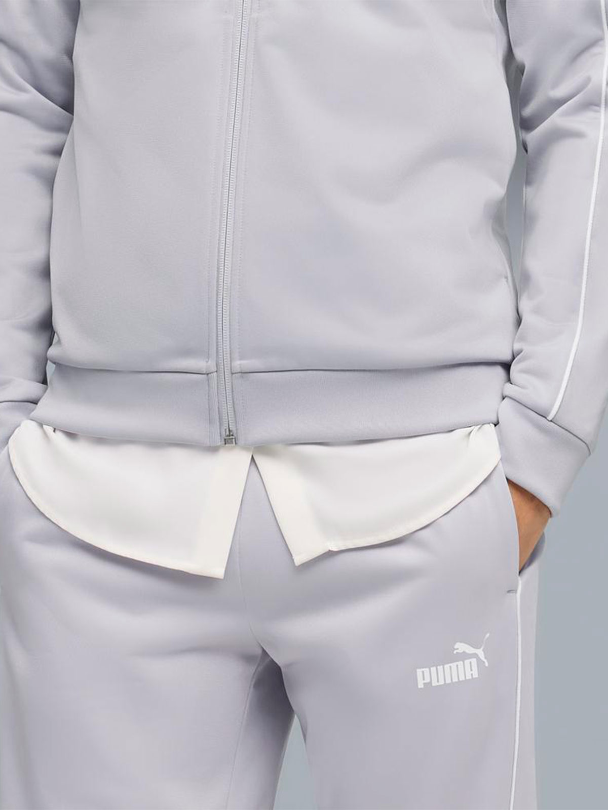 BUZO CONJUNTO HOMBRE ADIDAS SPORTSWEAR BASIC 3 TIRAS TEJIDO - 3