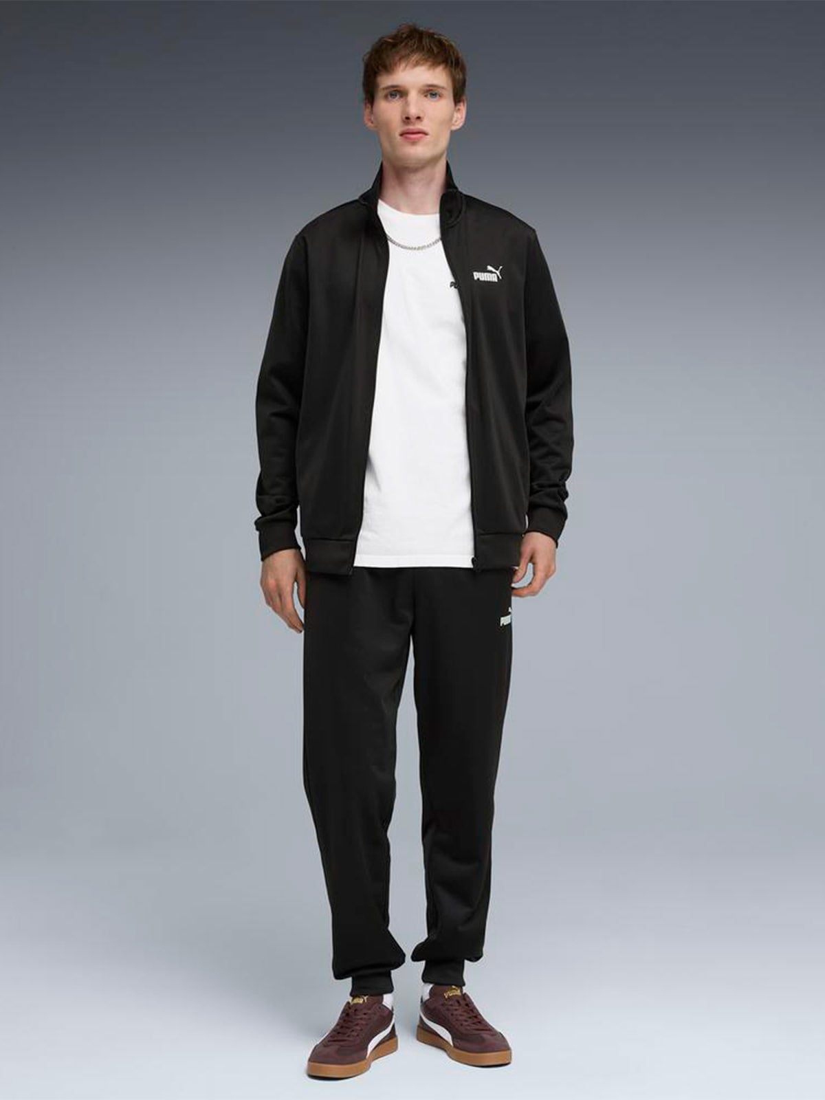 BUZO CONJUNTO HOMBRE ADIDAS SPORTSWEAR BASIC 3 TIRAS TEJIDO - 1