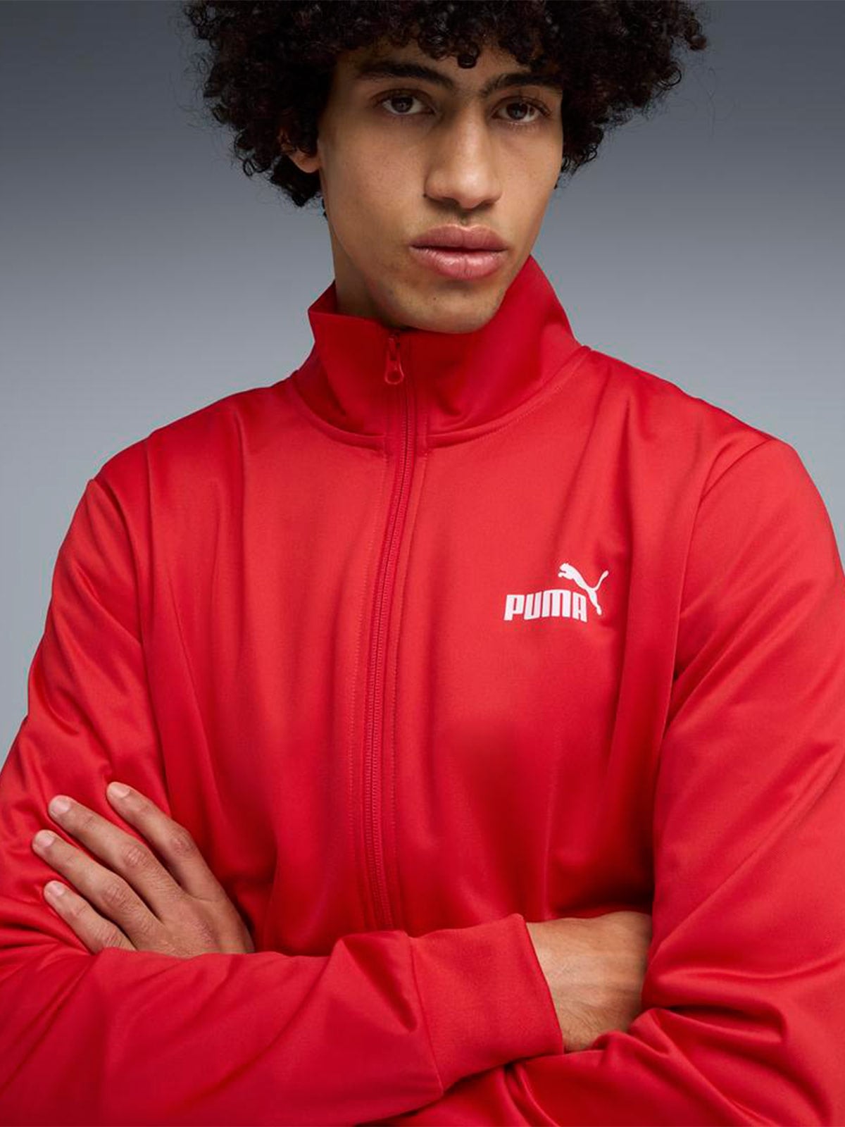 CONJUNTO BUZO HOMBRE PUMA ROJO ESS POLY SUIT - 3