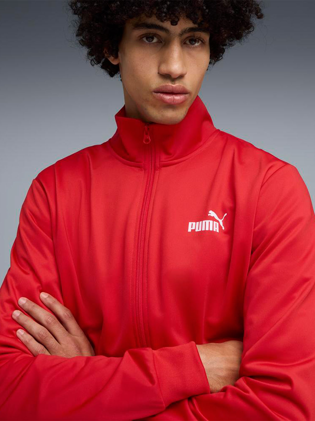 CONJUNTO BUZO HOMBRE PUMA ROJO ESS POLY SUIT - 3