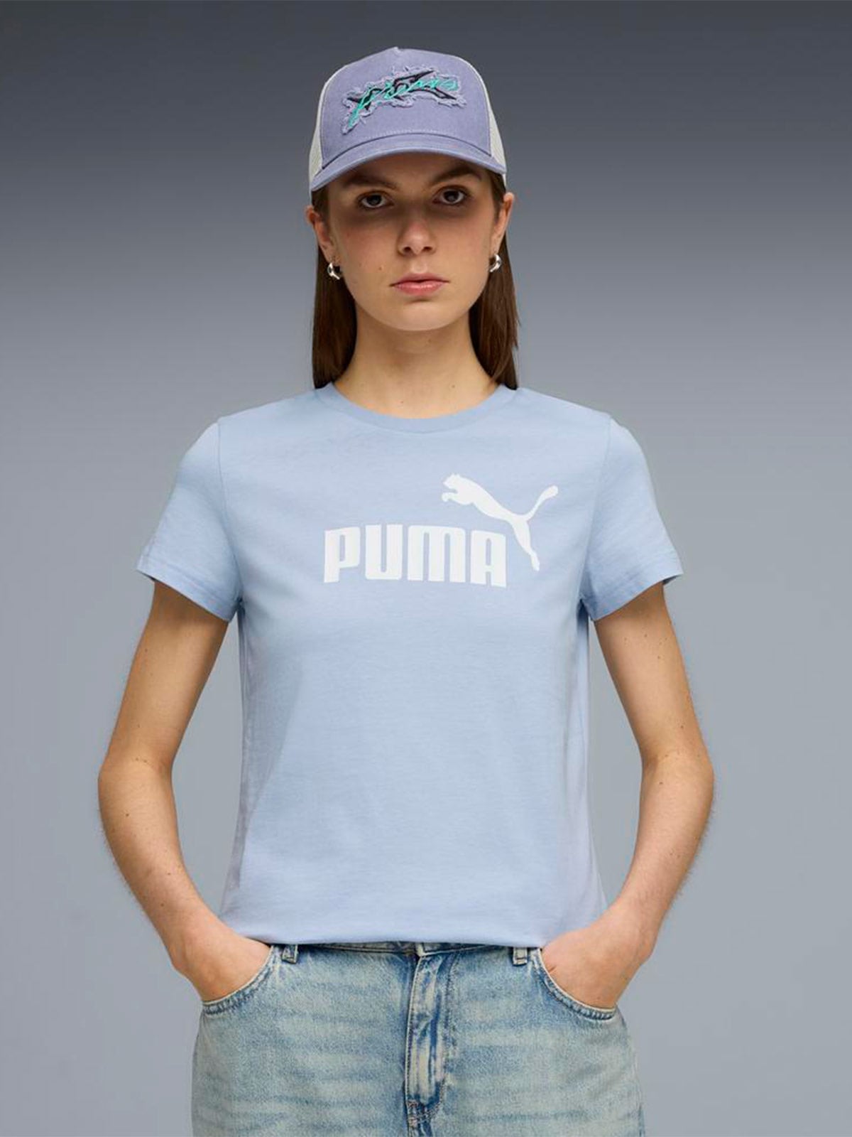 POLO MUJER PUMA MORADO ESS N°1 - 1