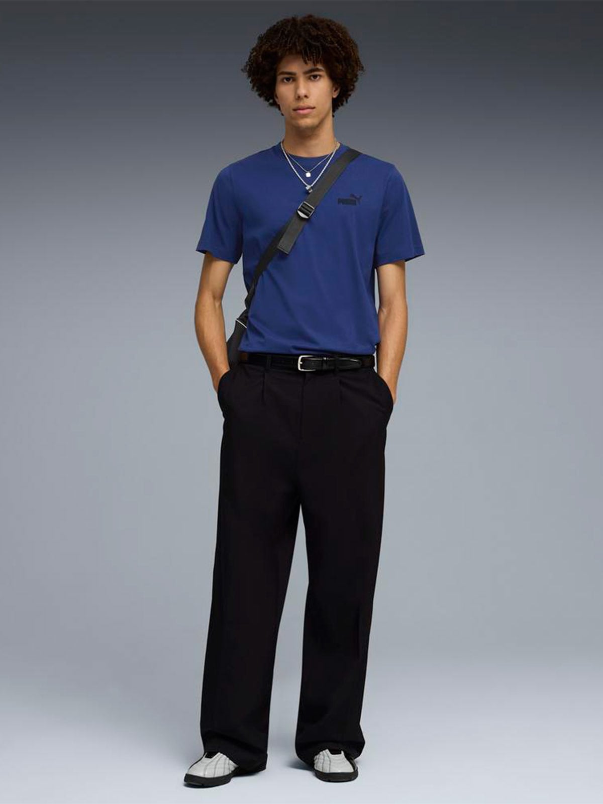 POLO MANGA CORTA HOMBRE PUMA AZUL ESS SMALL - 5